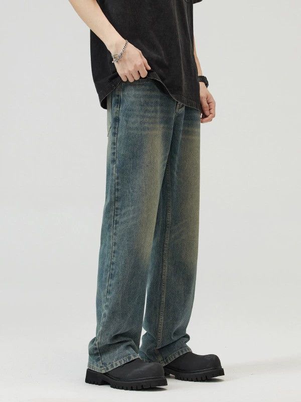 Vintage Men's distressed American vintage washed loose bootcut jeans Size US 32 / EU 48 - 3 Thumbnail