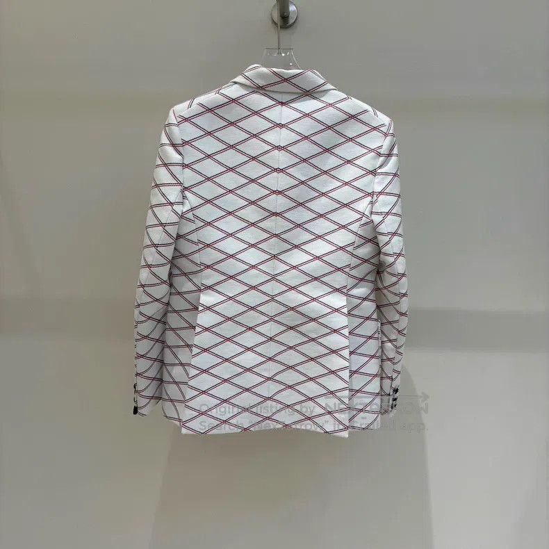 Louis Vuitton Louis Vuitton Diamond Print Single Breasted Badge Jacket Size S / US 4 / IT 40 - 2 Thumbnail