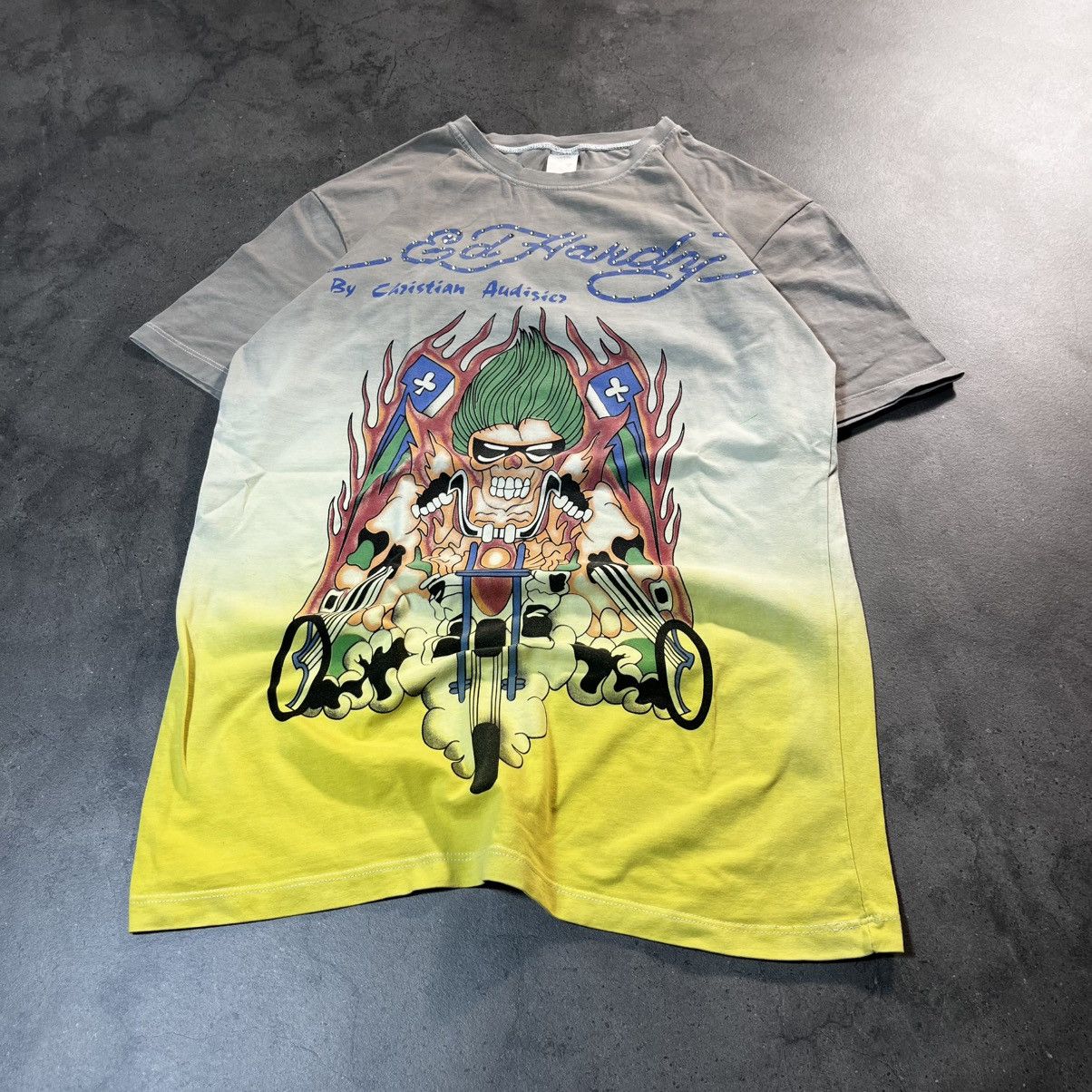 Ed Hardy Vintage Y2K Ed Hardy Skull Big Logo Drip Tee Tshirt Size US M / EU 48-50 / 2 - 2 Thumbnail