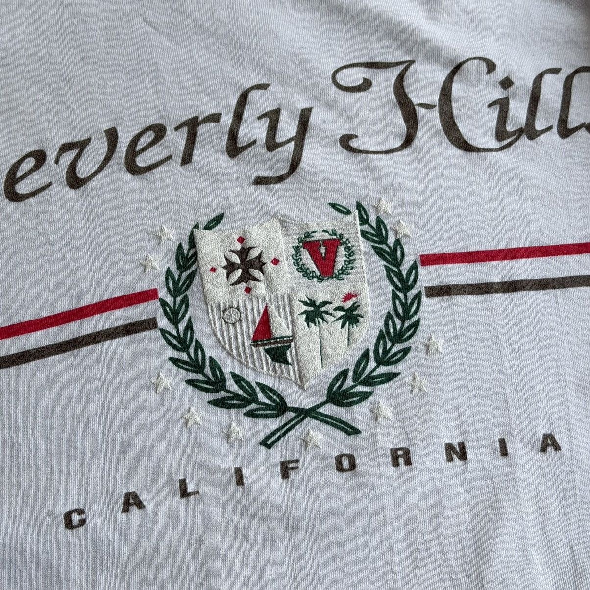 Vintage Vintage 90s Beverly Hills California Usa Single Stitch Tee Size US XL / EU 56 / 4 - 4 Thumbnail