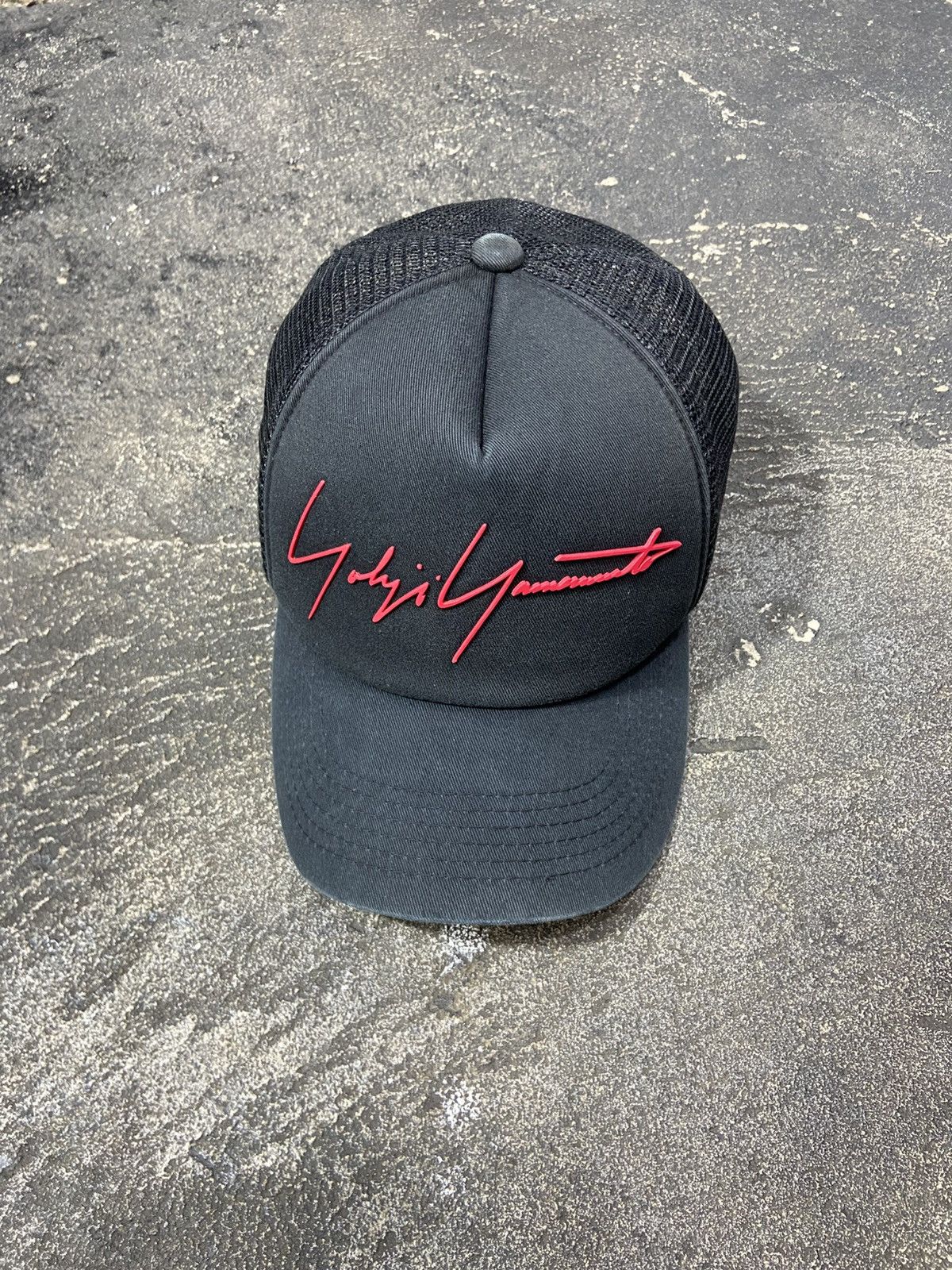 Yohji Yamamoto Yohji Yamamoto Trucker Cap Sun faded Black Size ONE SIZE - 2 Thumbnail