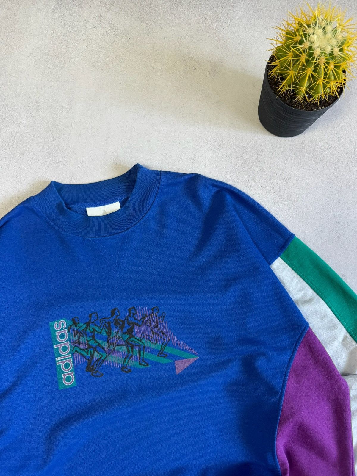 Adidas Vintage Adidas Olympic Marathon Sweatshirt Big Logo XL 90s Size US XL / EU 56 / 4 - 3 Thumbnail