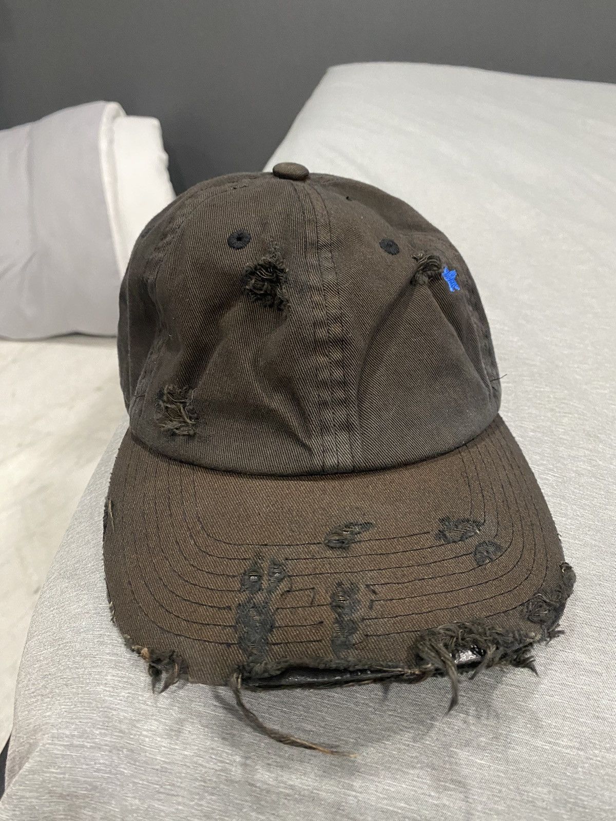 Greg Ross GR DISTRESSED CAP - CHARCOAL * RARE Size ONE SIZE - 3 Thumbnail