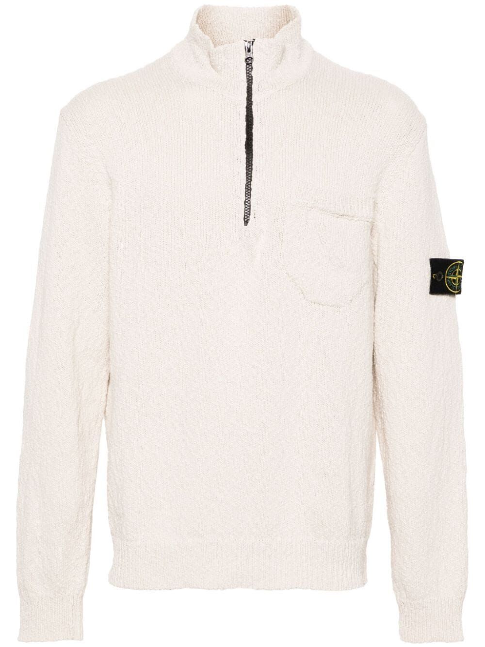 image of Stone Island Sweater in White, Men's