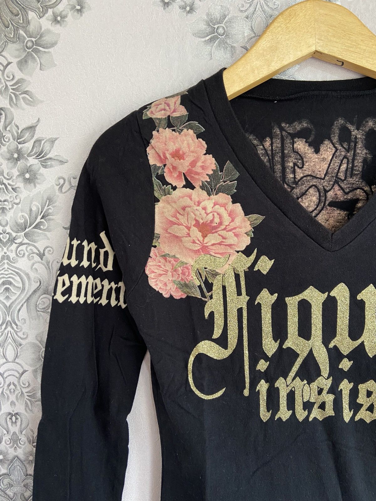 Le Grande Bleu (L.G.B.) D.L.A Figure Insist Skull Flower Longsleeve Tshirt Style Size US M / EU 48-50 / 2 - 3 Thumbnail