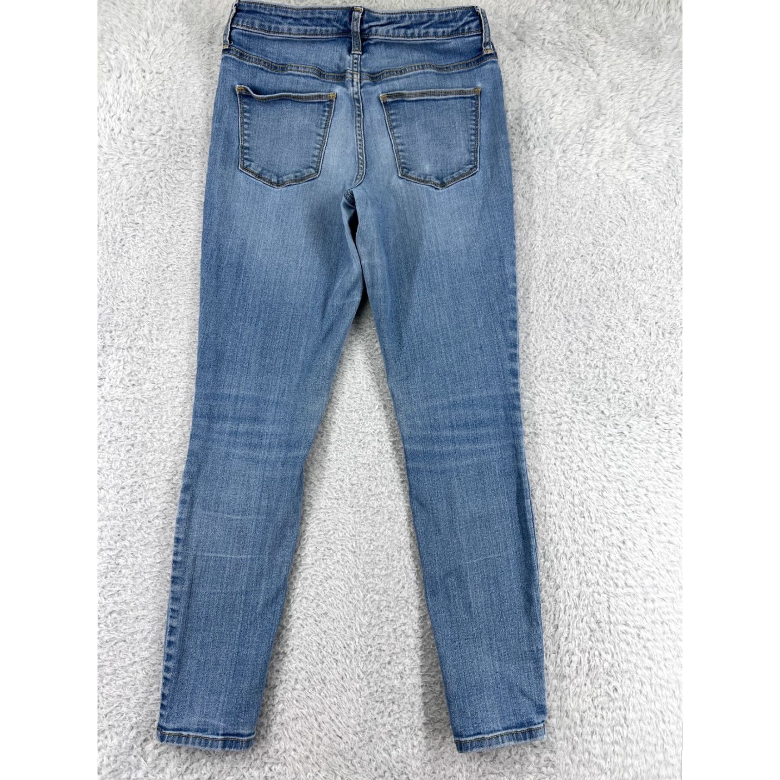 Vintage Universal Thread Women's Skinny Jeans Size 6 Blue Denim Regular Fit Cotton Blend 90s Retro Classic Women's Fashion Size 28" / US 6 / IT 42 - 2 Thumbnail