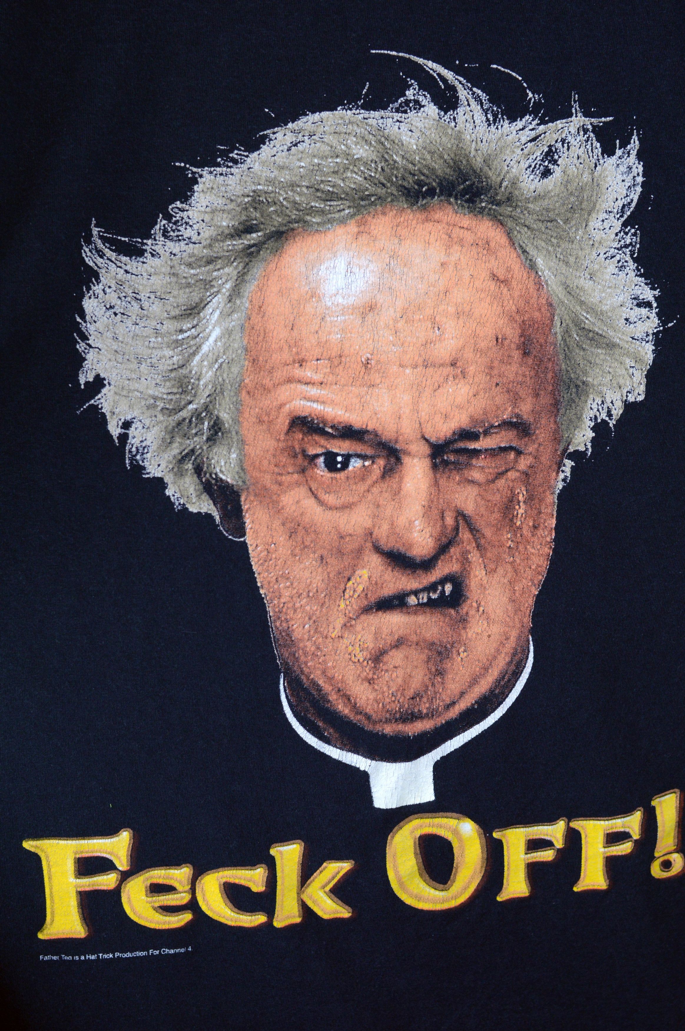 Vintage Vintage Father Ted Feck Off 90s t shirt Size US XL / EU 56 / 4 - 2 Thumbnail