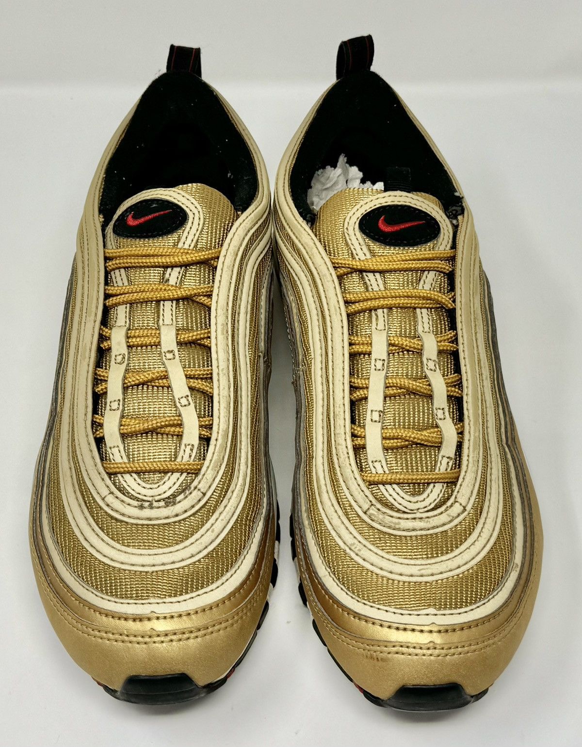 Nike 2018 Nike Air Max 97 OG QS Metallic Gold size 10 Size US 10 / EU 43 - 3 Thumbnail