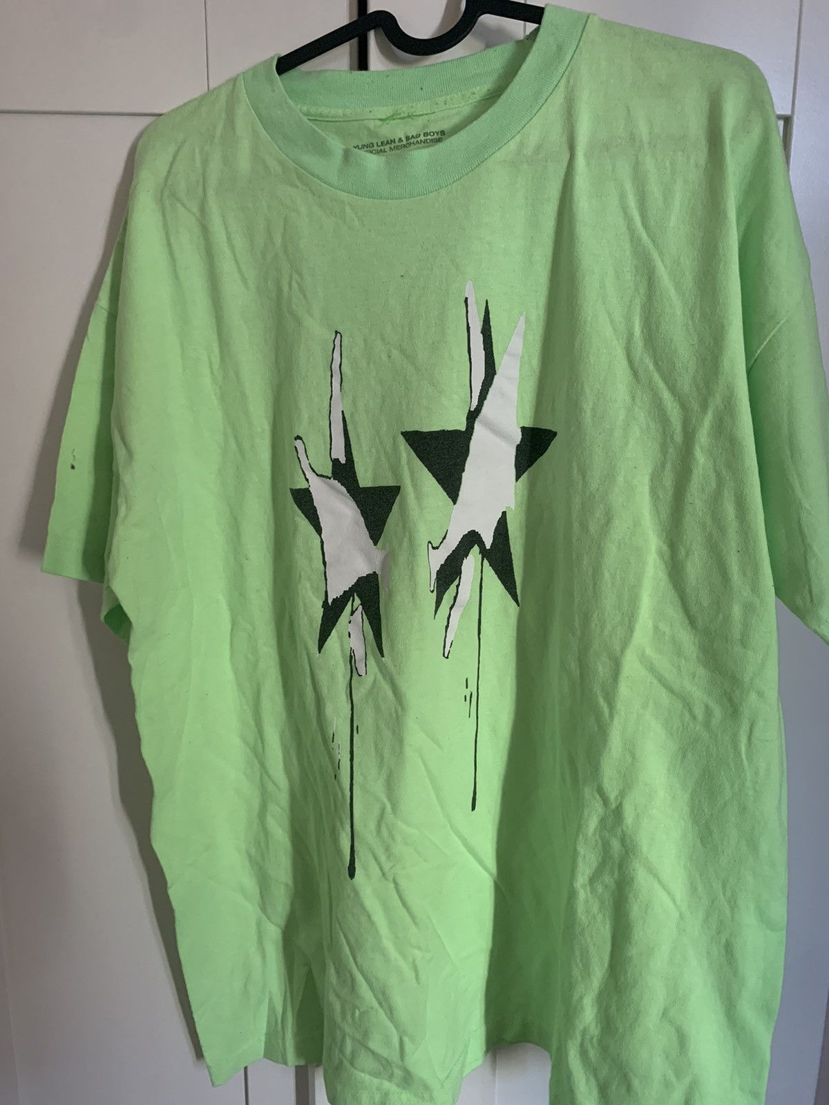 Image of Yung Lean, Sad Boys Merch in Neon Green, Men's (Size XL)