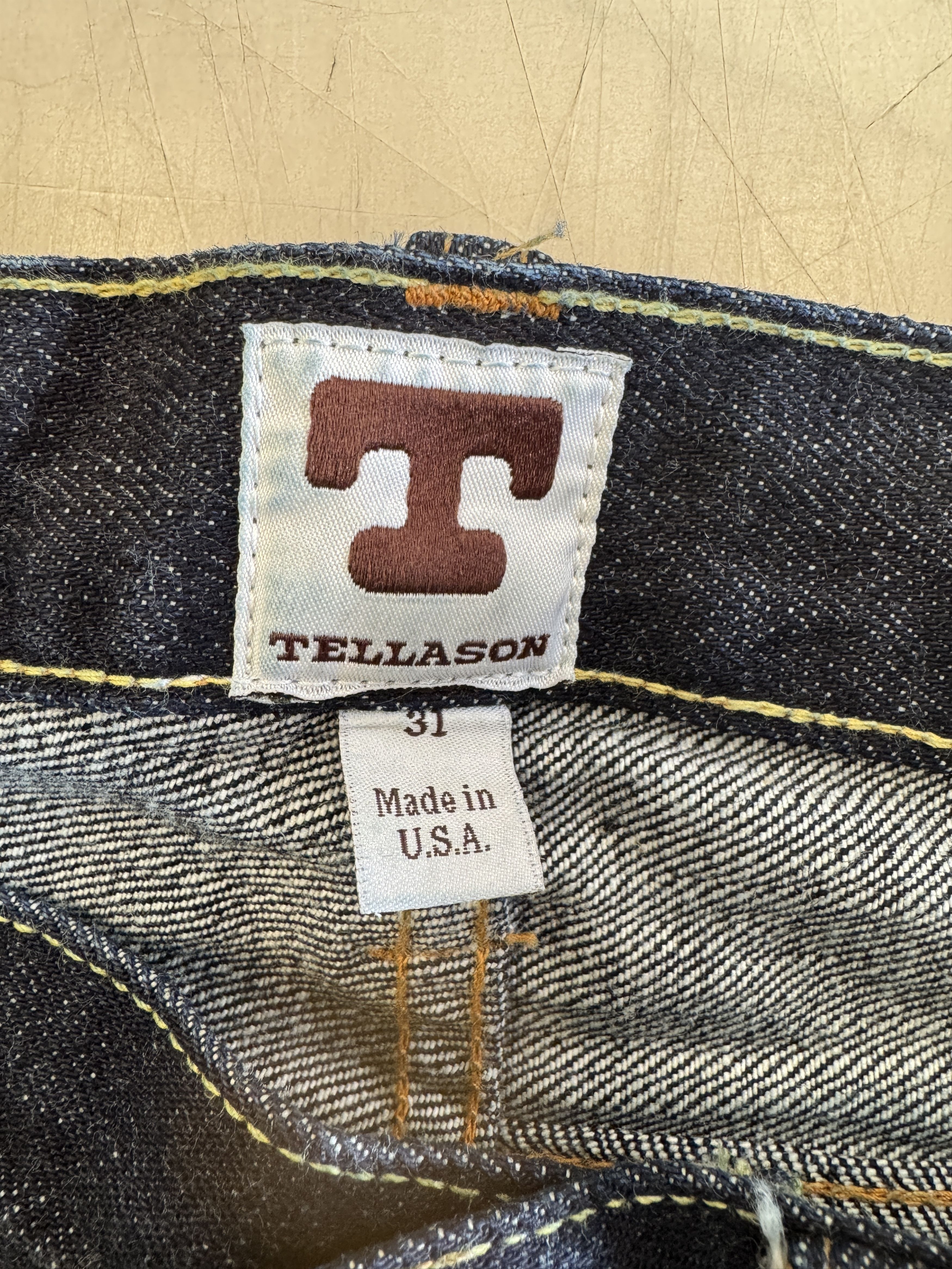 Tellason Sheffield - Straight Tapered Selvedge Jeans - 14.75 oz. Size US 31 - 6 Thumbnail