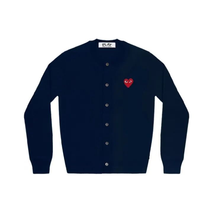 Comme des Garcons Comme des Garcons Play Red Heart Cardigan 0079 Size L / US 10 / IT 46 - 1 Thumbnail