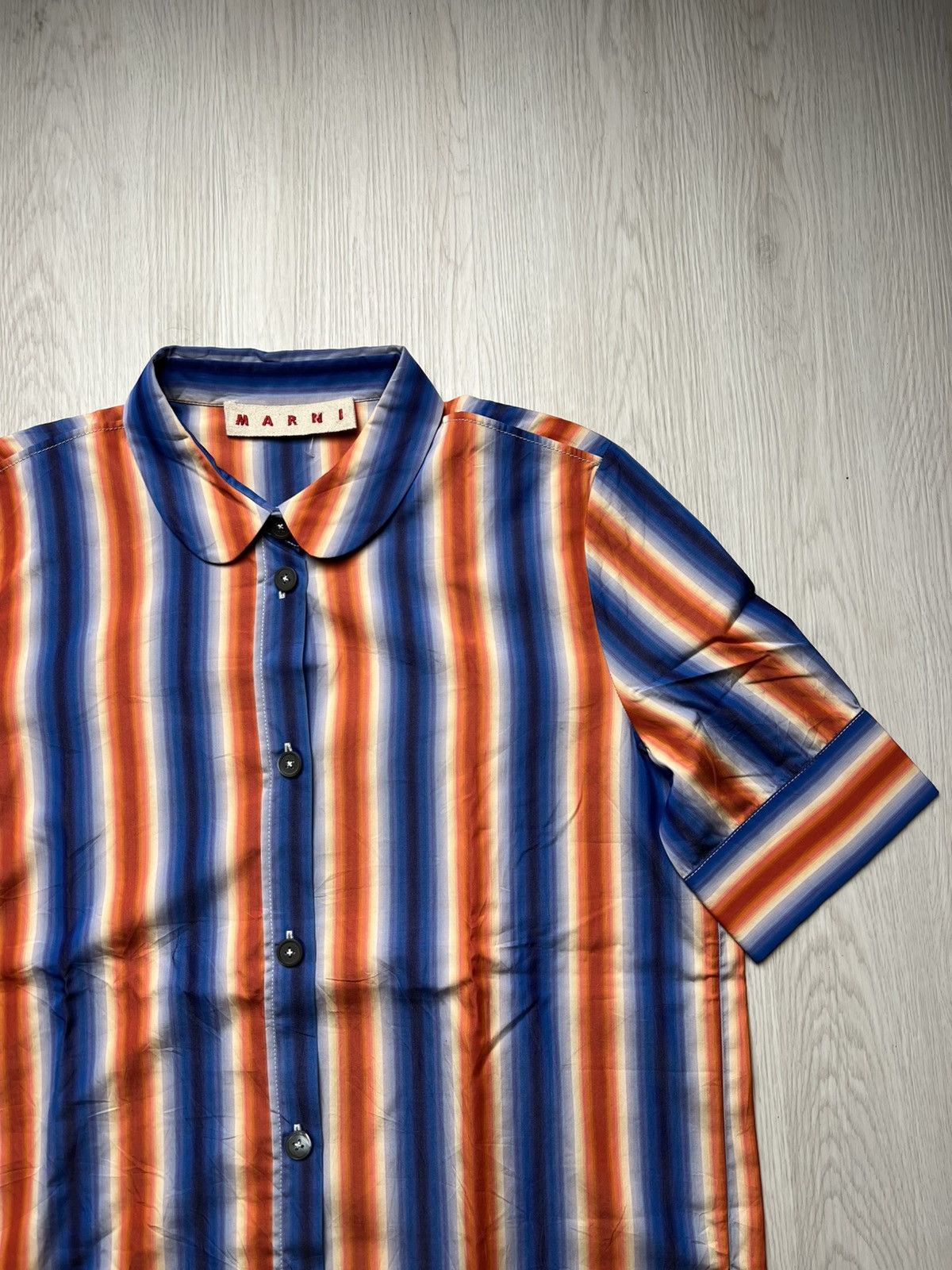 Marni Marni Gradient Striped Shirt Size US S / EU 44-46 / 1 - 3 Thumbnail