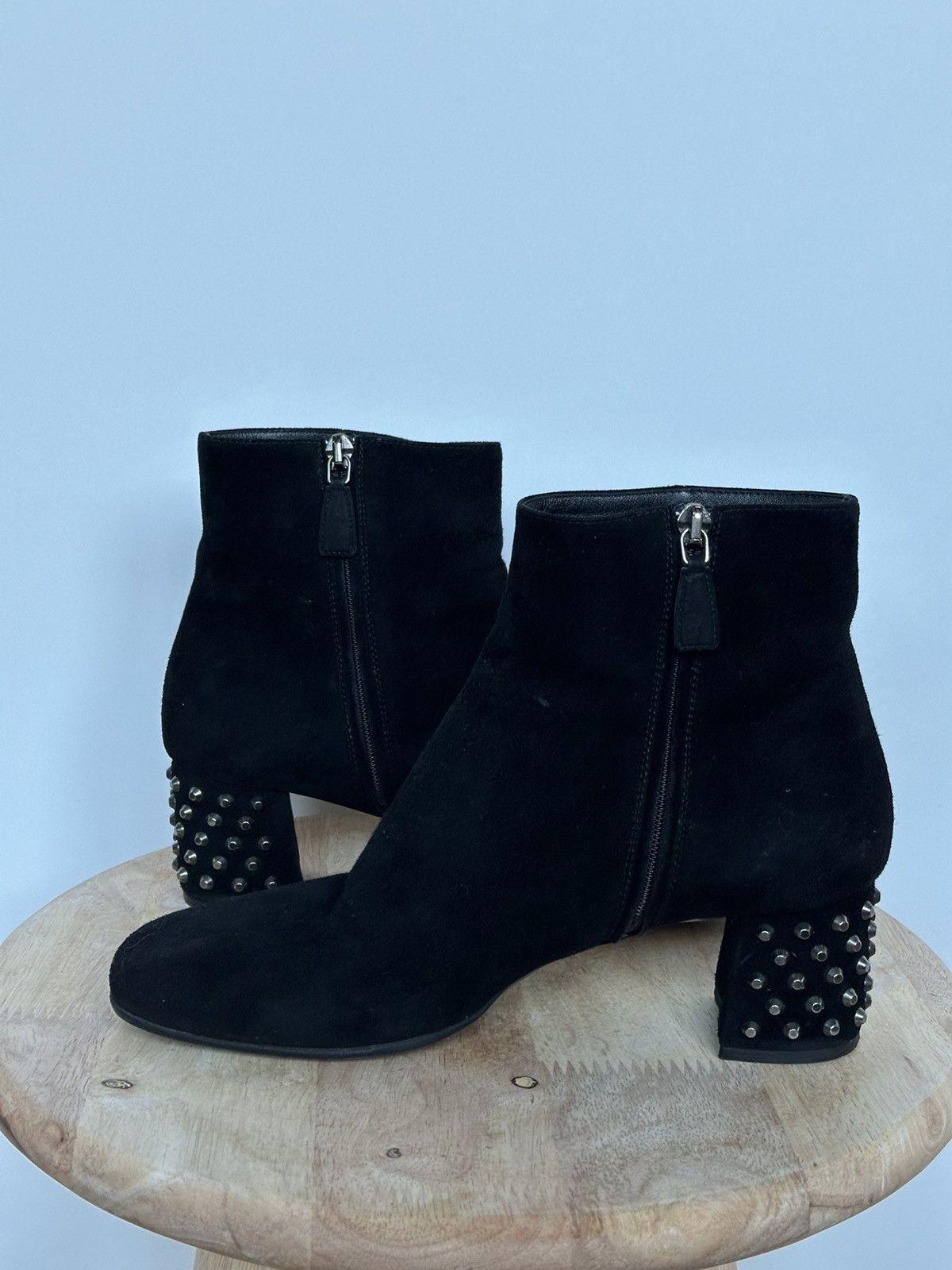 Designer × Prada Prada suede Boots with studs Size US 5.5 / IT 35.5 - 5 Thumbnail