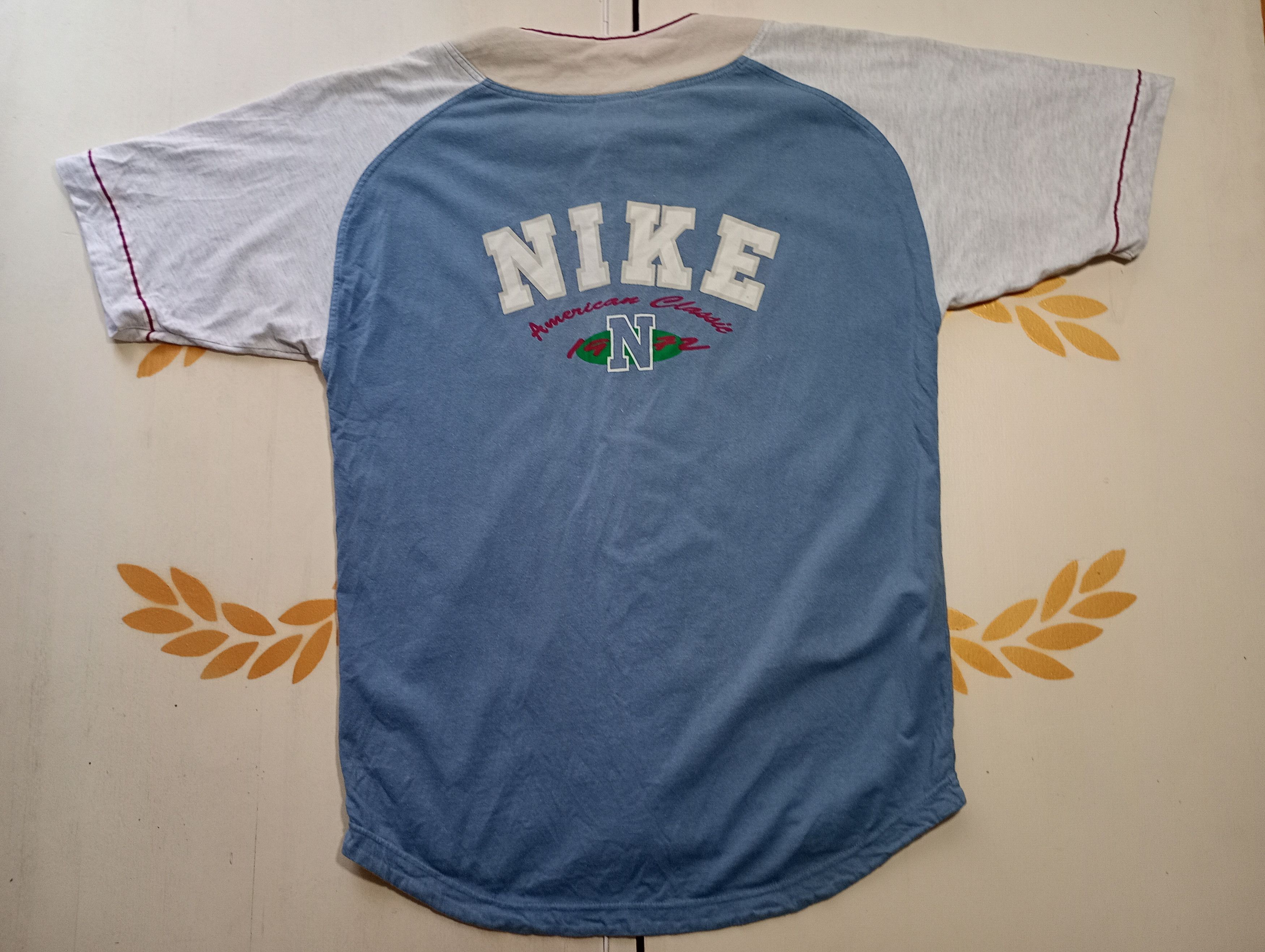 Nike Nike Baseball Shirt Vintage 80-90's Size US M / EU 48-50 / 2 - 2 Thumbnail