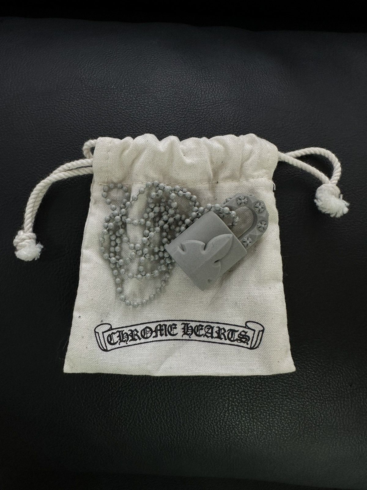Chrome Hearts Chrome Hearts Flerknee Lock Silichrome 30in Size ONE SIZE - 1 Thumbnail