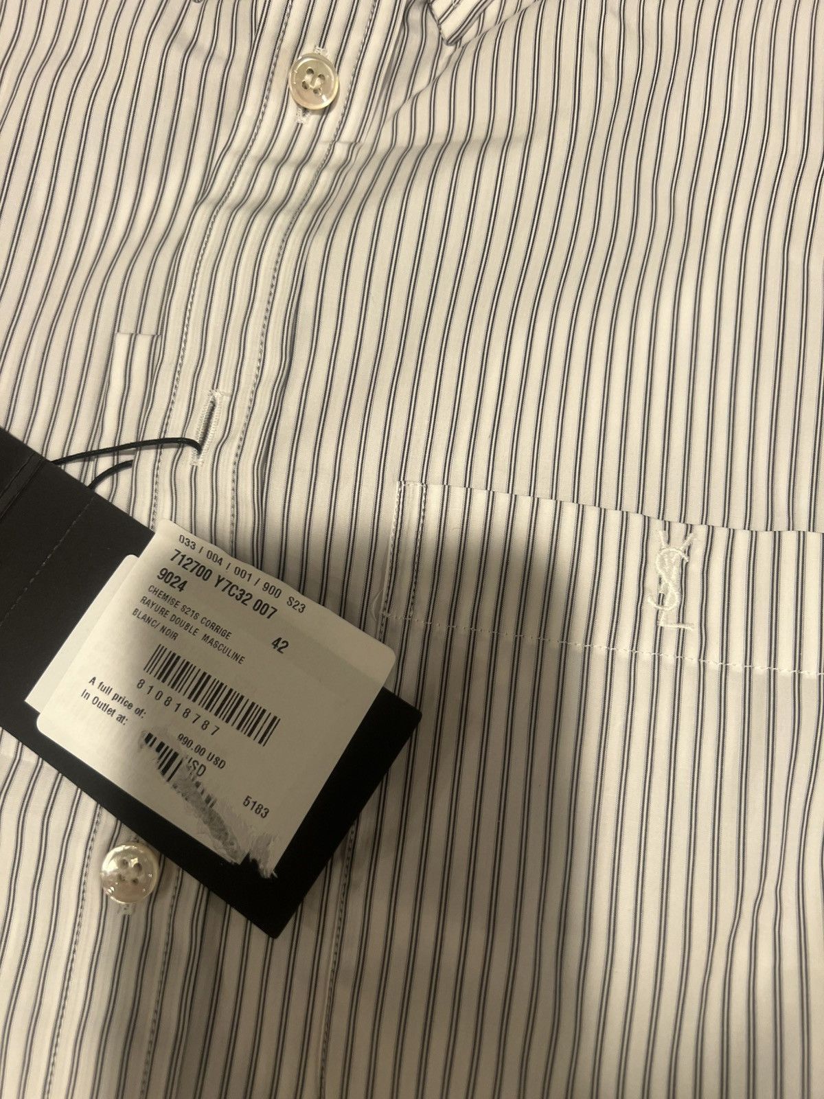 Saint Laurent Paris Saint Laurent lightweight shirt. 42/16.5. $1090 Size US L / EU 52-54 / 3 - 9 Thumbnail