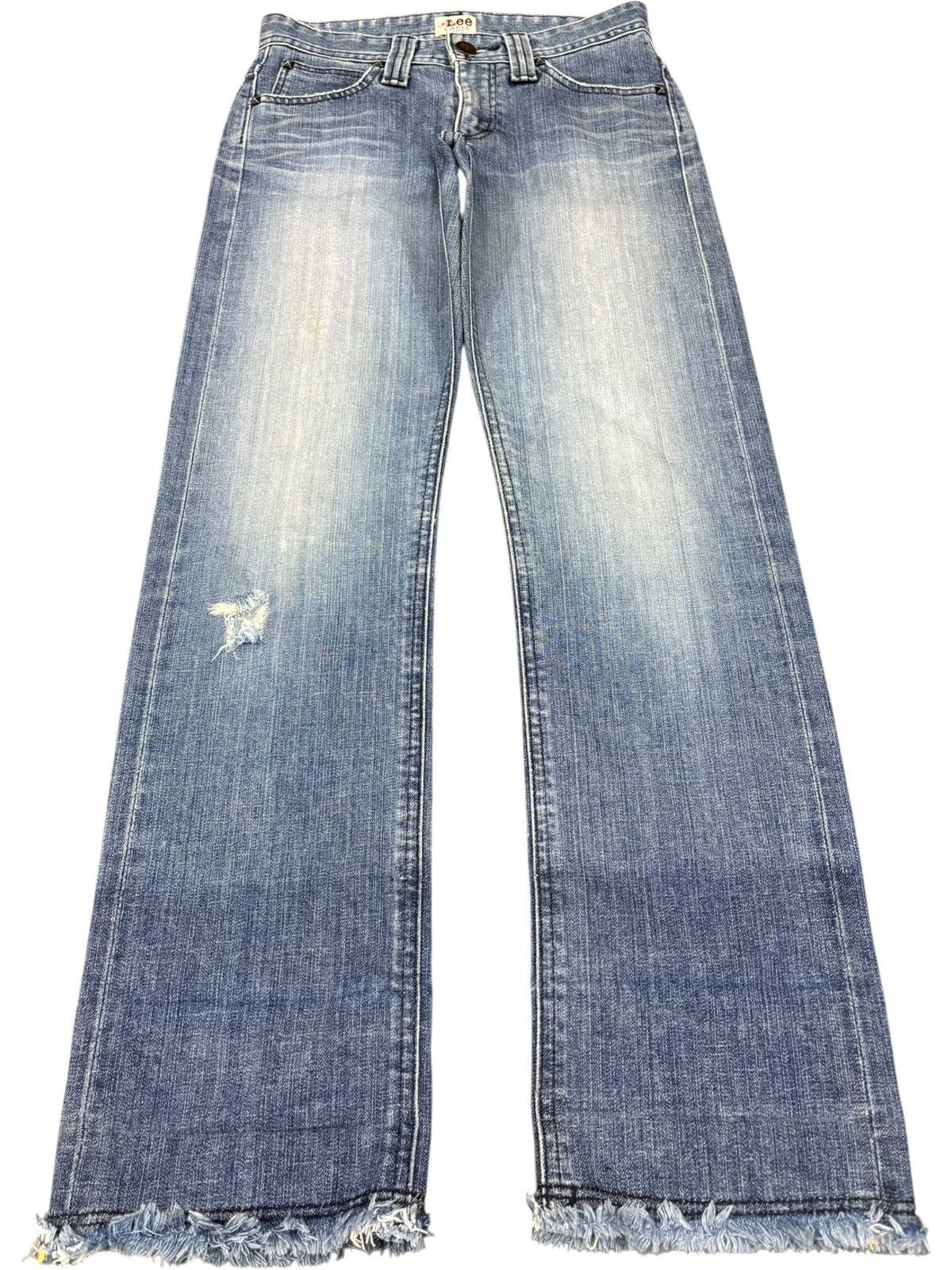 Lee Vintage Lee Lapis Selvedge Distressed Jeans Size US 27 - 2 Thumbnail