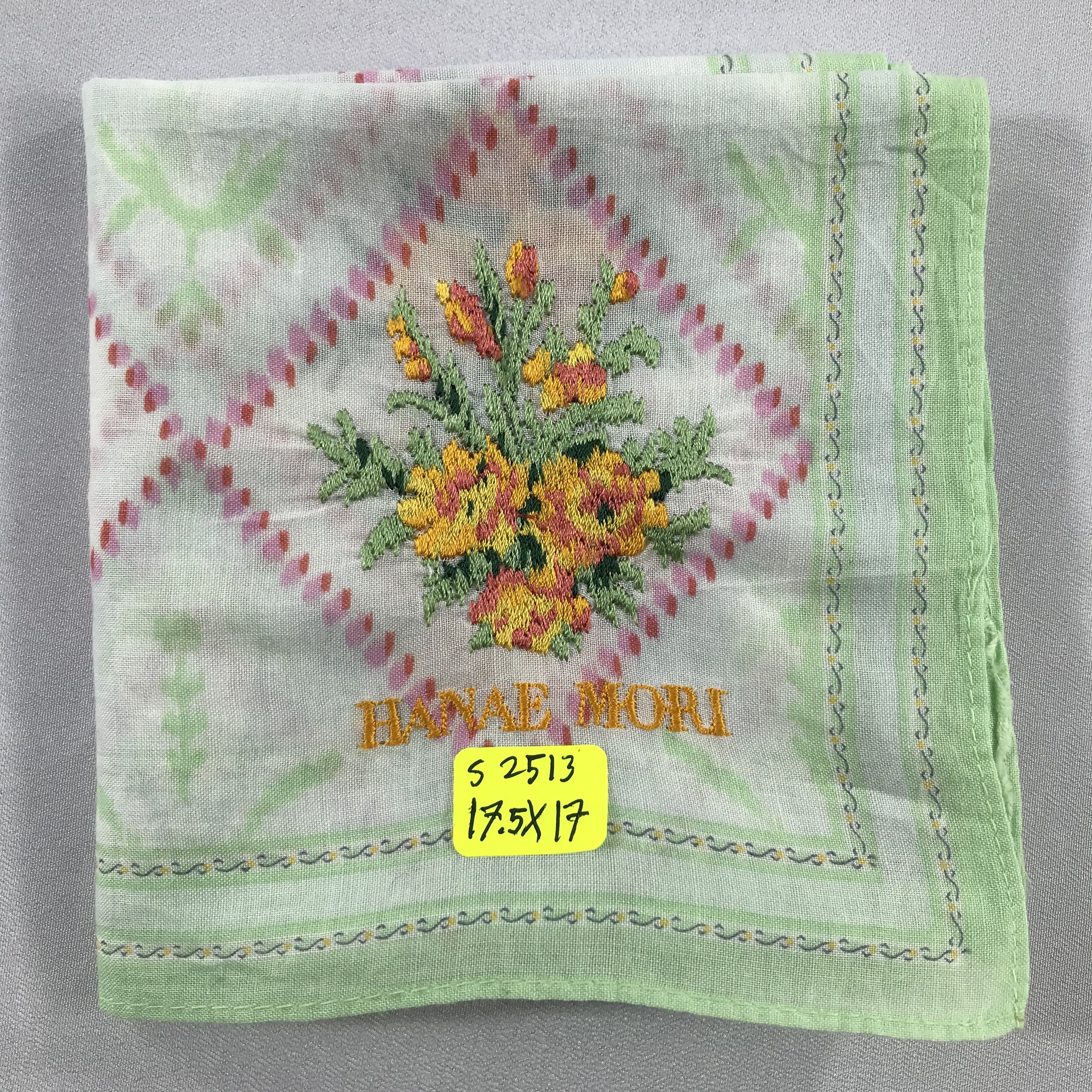 Hanae Mori × Vintage Hanae Mori Bandana / Handkerchief / Neckerchief - S2513 Size ONE SIZE - 5 Thumbnail