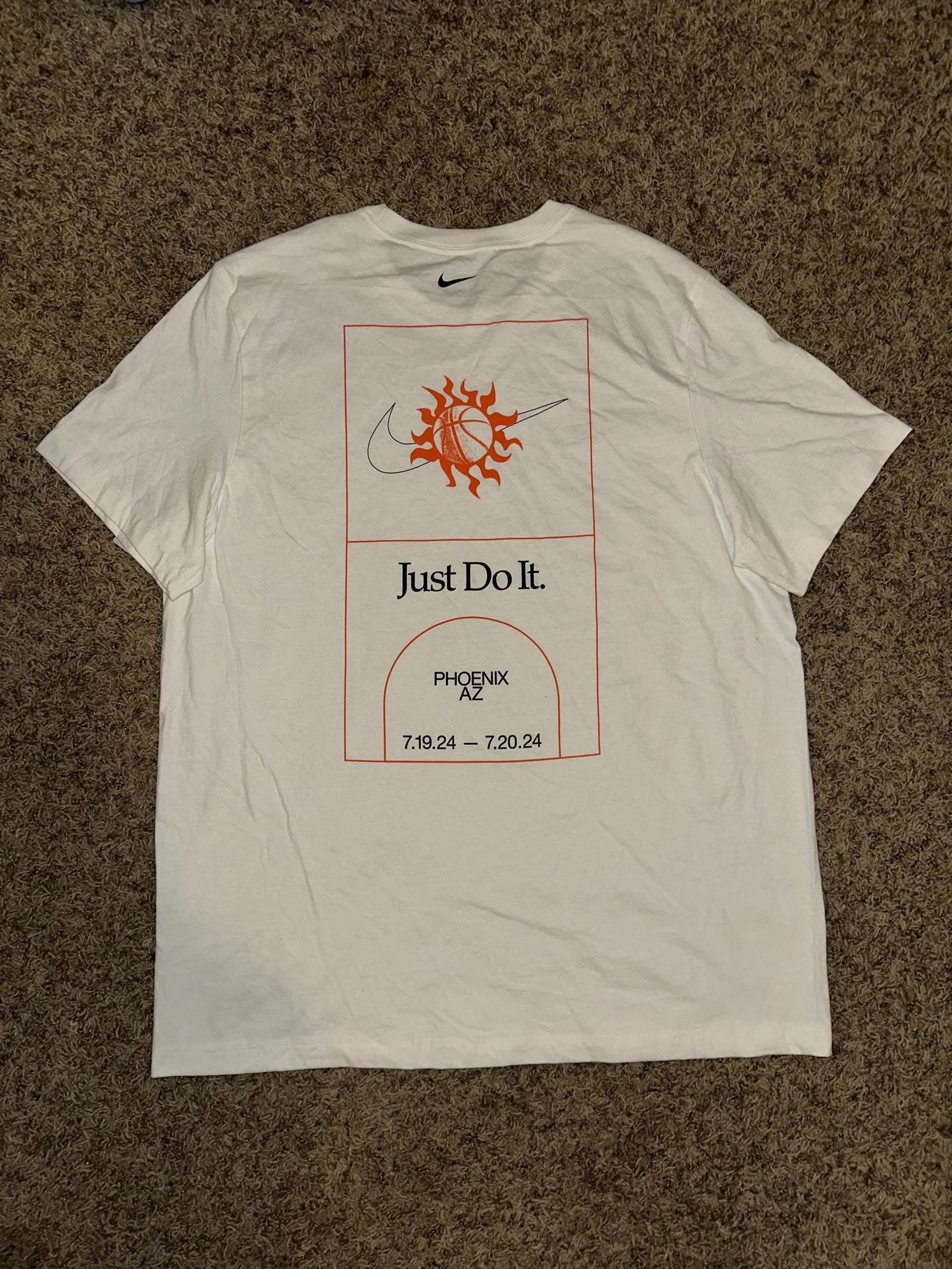 Nike Nike Men’s WNBA Phoenix Arizona Sun Court White T-Shirt Size US XXL / EU 58 / 5 - 3 Thumbnail