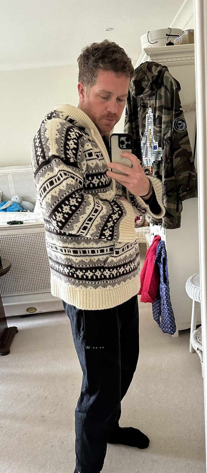 Celine FW21 $1350 OVERSIZED SHETLAND BAJA PULLOVER Hoodie Hedi M Size US M / EU 48-50 / 2 - 4 Thumbnail