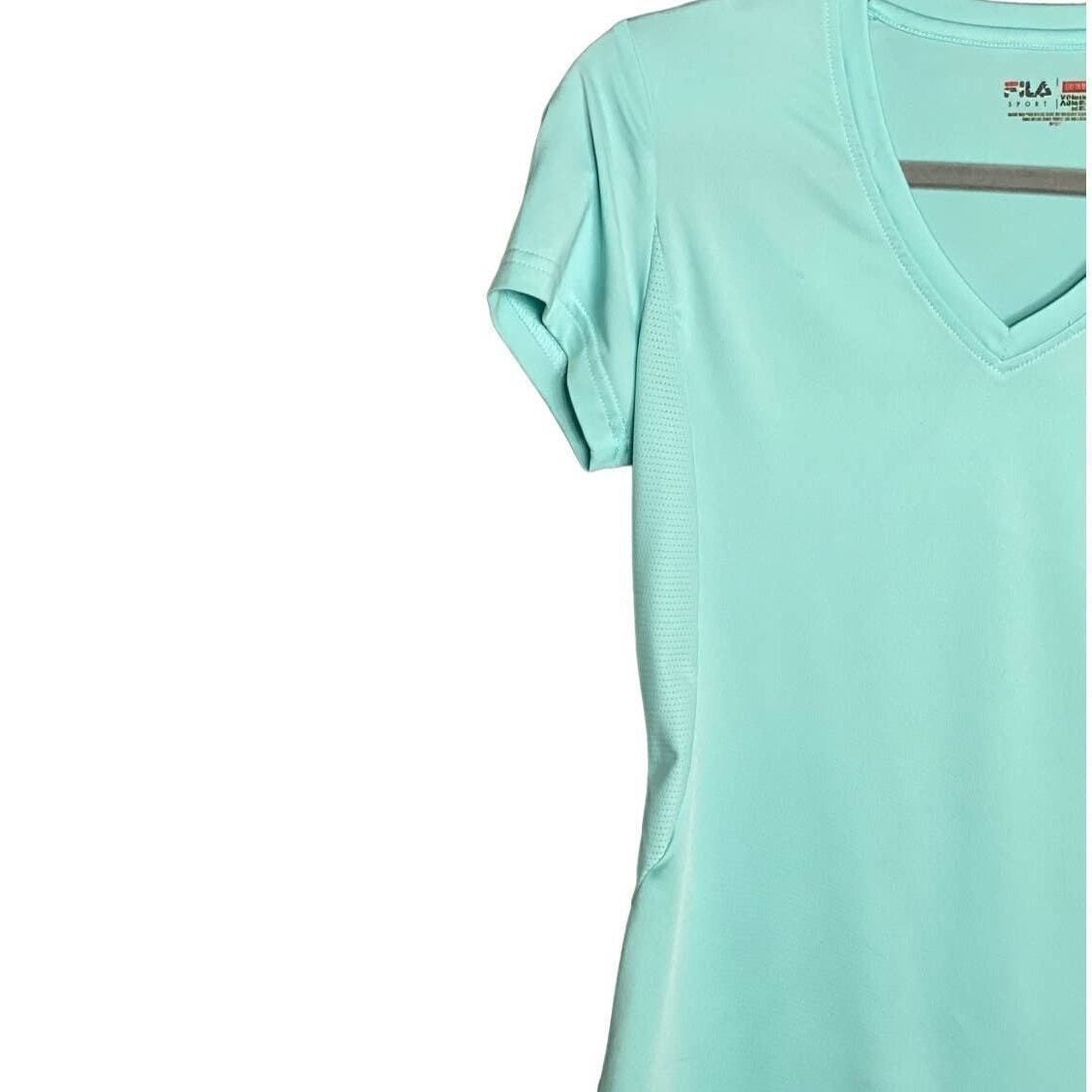 Fila Fila Sport Aqua V-Neck Tee Athletic XS T-Shirt Athleisure Y2 Size XS / US 0-2 / IT 36-38 - 5 Thumbnail
