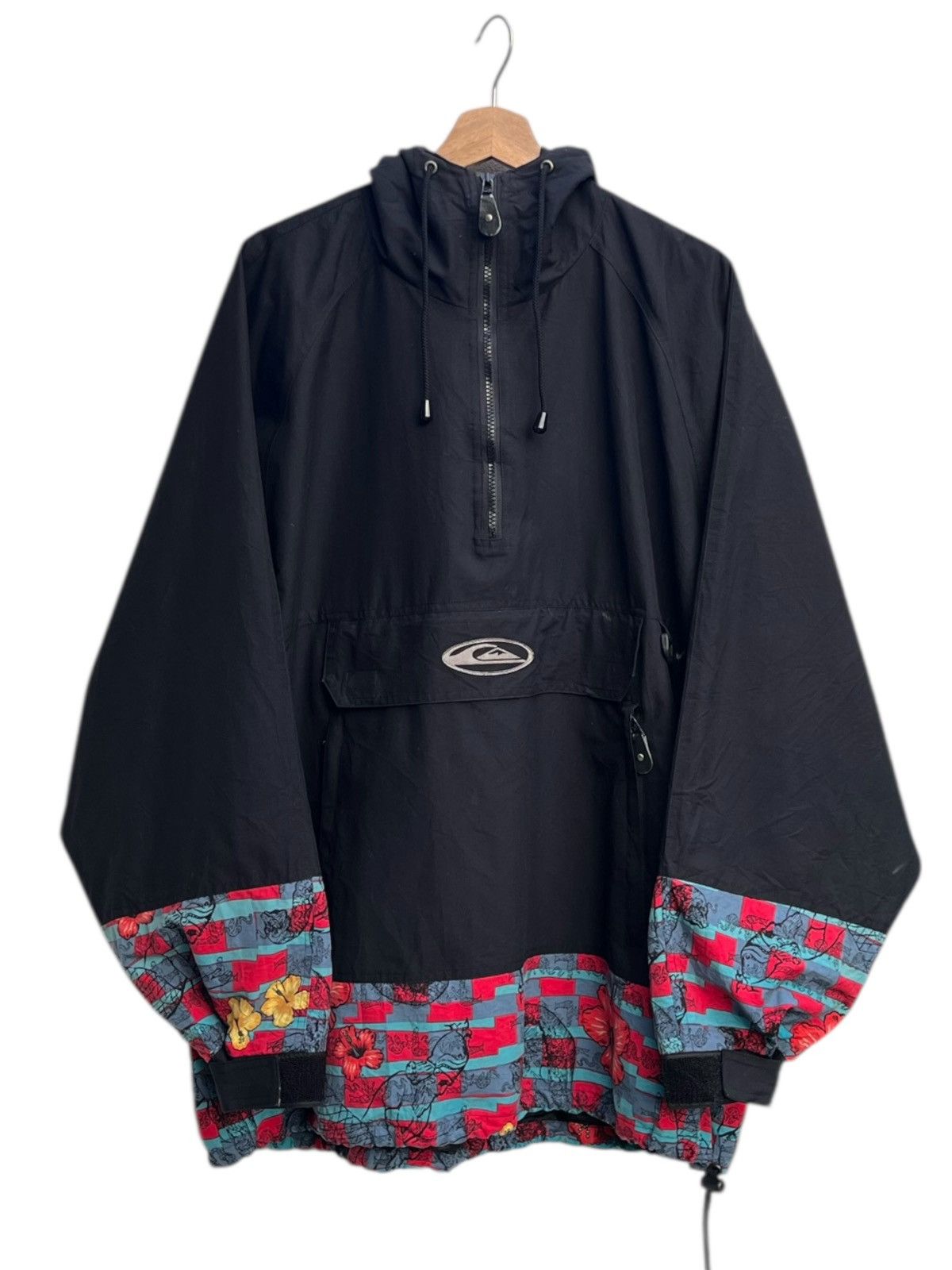 Quiksilver Vintage Quiksilver Hibiscus Floral Board Anorak Size US M / EU 48-50 / 2 - 1 Thumbnail