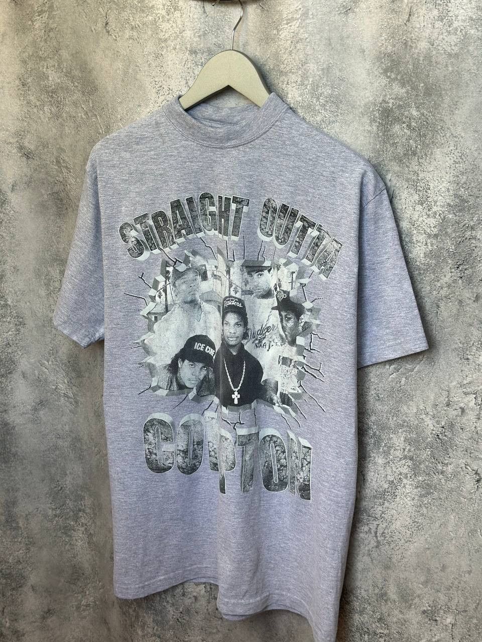Rap Tees Vintage N.W.A Straight Outta Compton T-Shirt Mock Rap Tee Size US XL / EU 56 / 4 - 2 Thumbnail