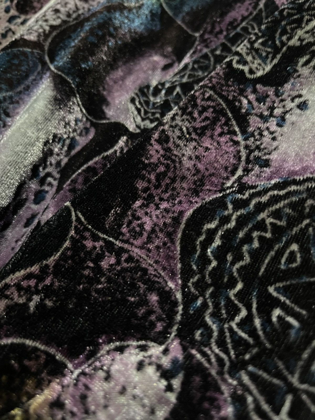 Le Grande Bleu (L.G.B.) Y2K BOMBER JACKET WINDY multicolor motif rare style Size US L / EU 52-54 / 3 - 5 Thumbnail