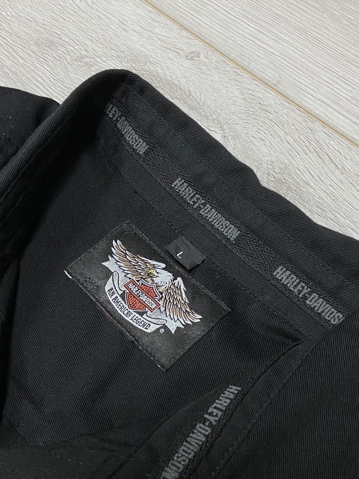 Harley Davidson Harley Davidson eagle 🦅 vintage big logo shirt buttons Size US L / EU 52-54 / 3 - 6 Thumbnail