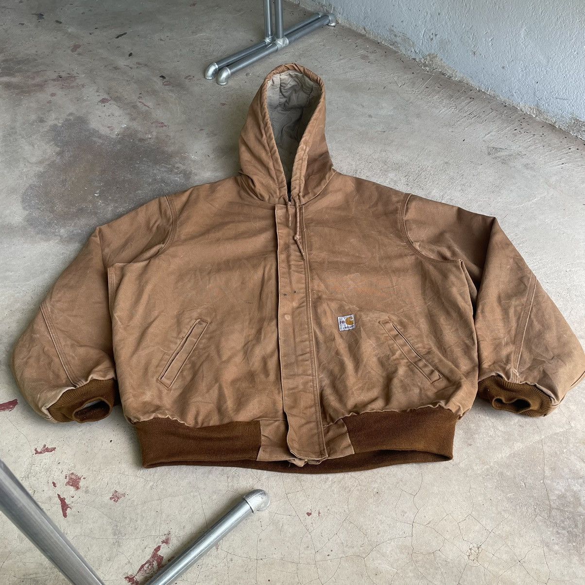 Carhartt Vintage 90s Carhartt FR Detroit Hoodie Fullzipper Jacket Size US XL / EU 56 / 4 - 3 Thumbnail