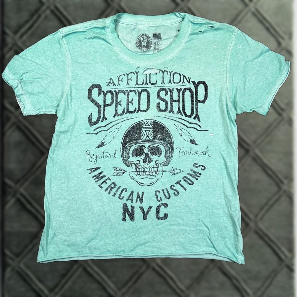 Affliction Affliction Shirt Women XS Pink Tee Short Sleeve 100% Cotton Regular Size S Size S / US 4 / IT 40 - 1 Thumbnail