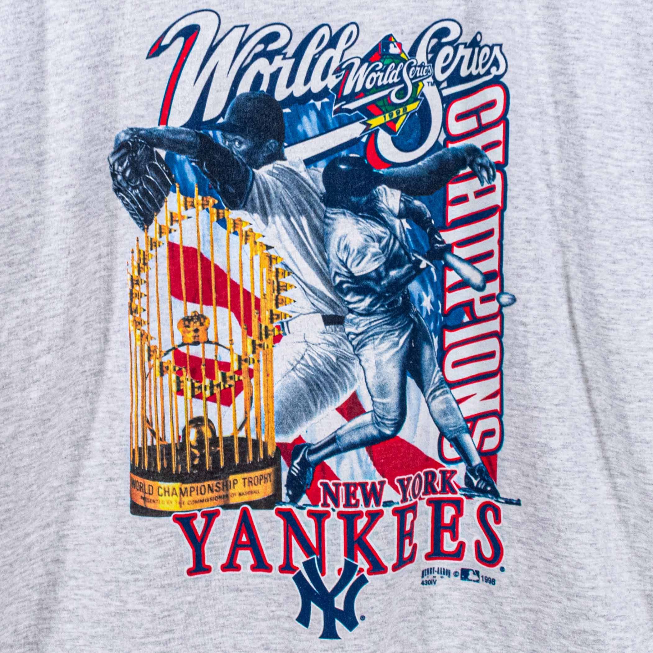 MLB New York Yankees 1998 World Series Champions T-Shirt VTG NY Size US XL / EU 56 / 4 - 3 Thumbnail