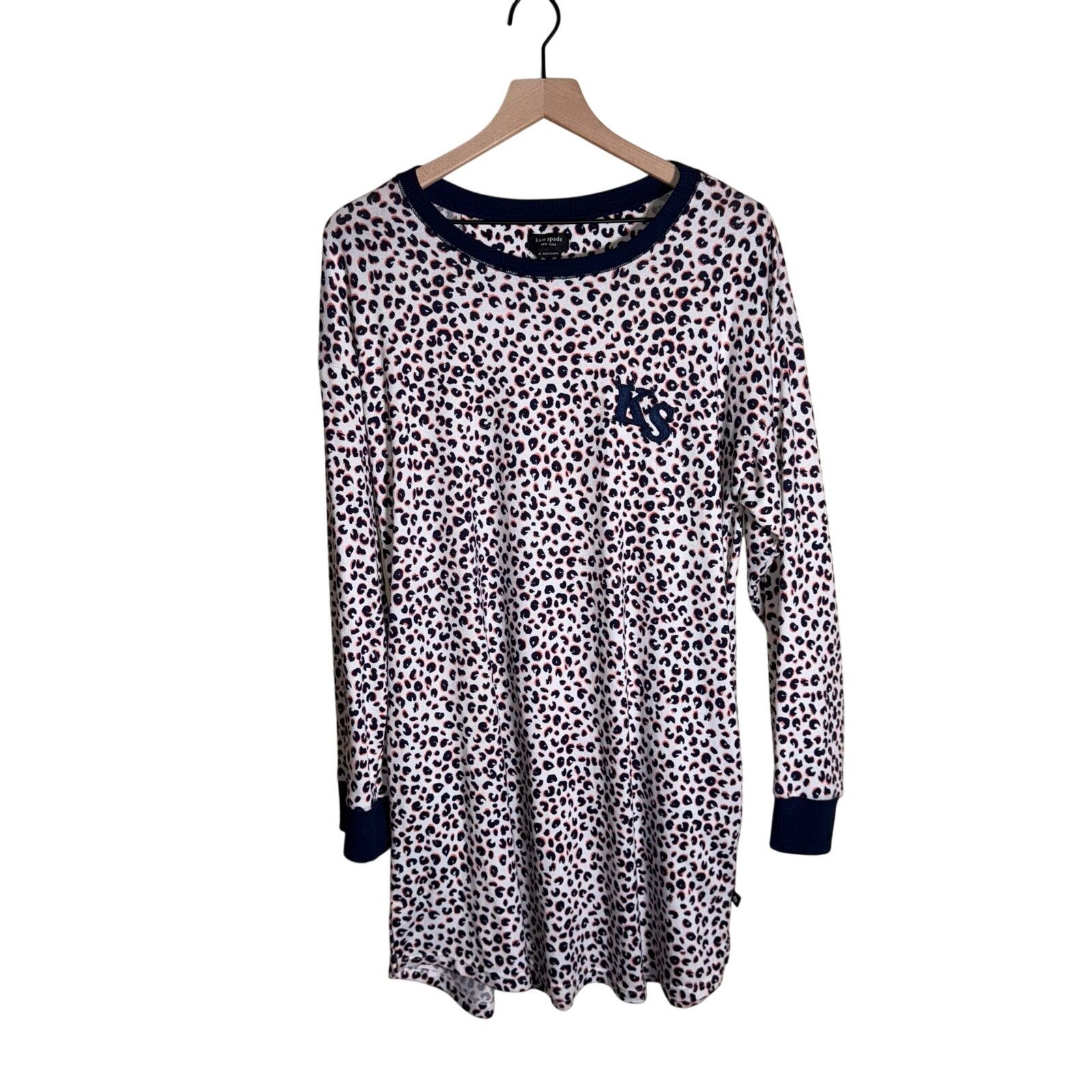 Kate Spade KATE SPADE cozy oversized cheetah print night dress XL Size ONE SIZE - 1 Thumbnail