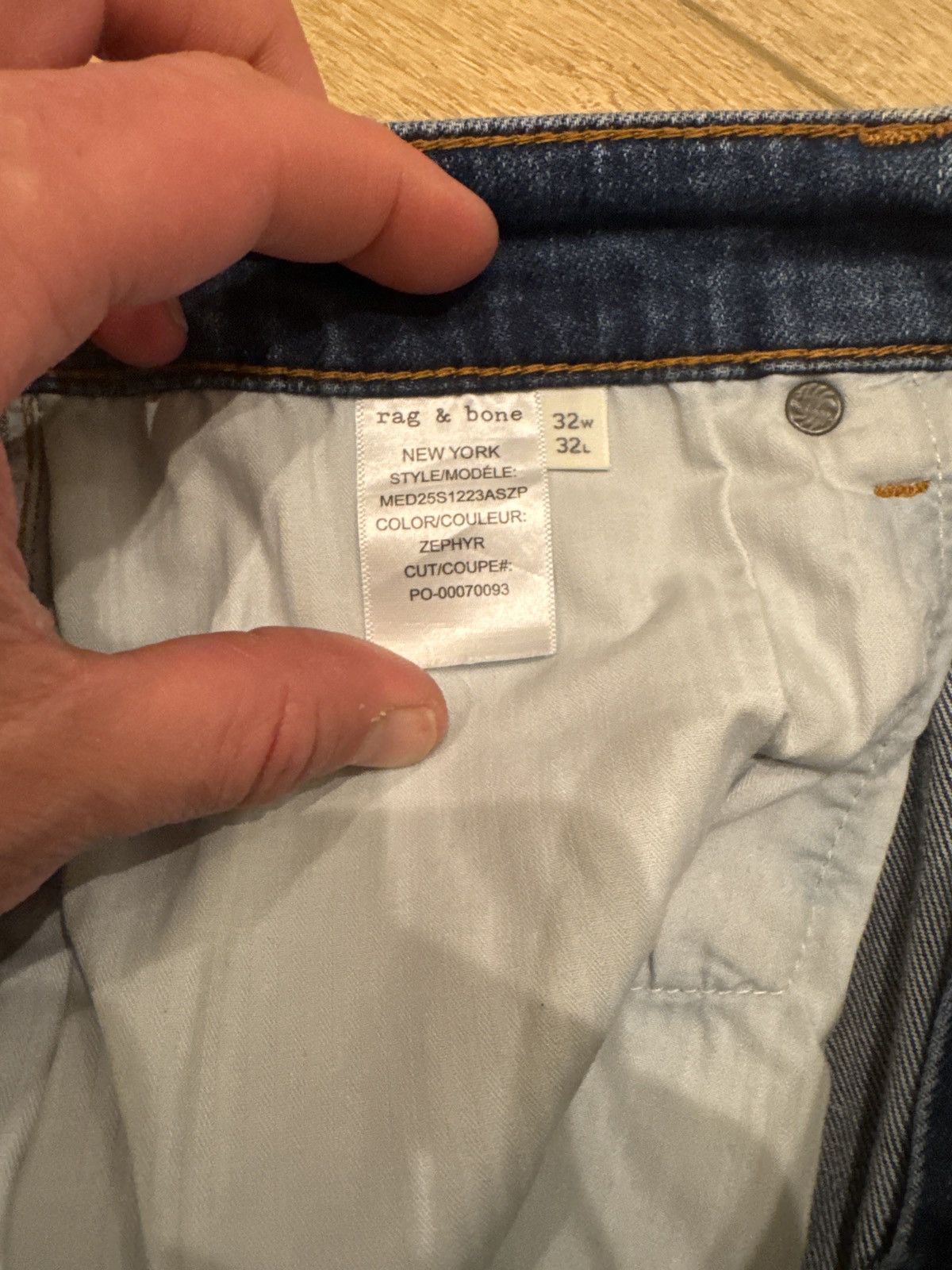 Rag & Bone Rag & Bone Fit 2 Slim - Zephyr Wash - (NWOT) Size US 32 / EU 48 - 7 Thumbnail