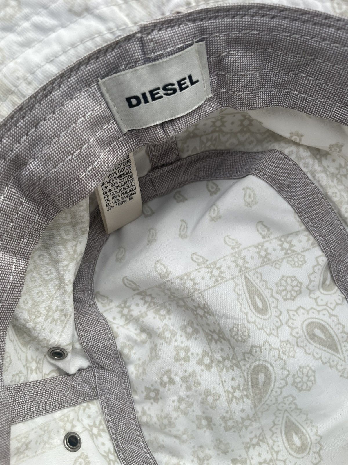 Designer × Diesel Diesel Paisley Bucket Hat Size ONE SIZE - 7 Thumbnail