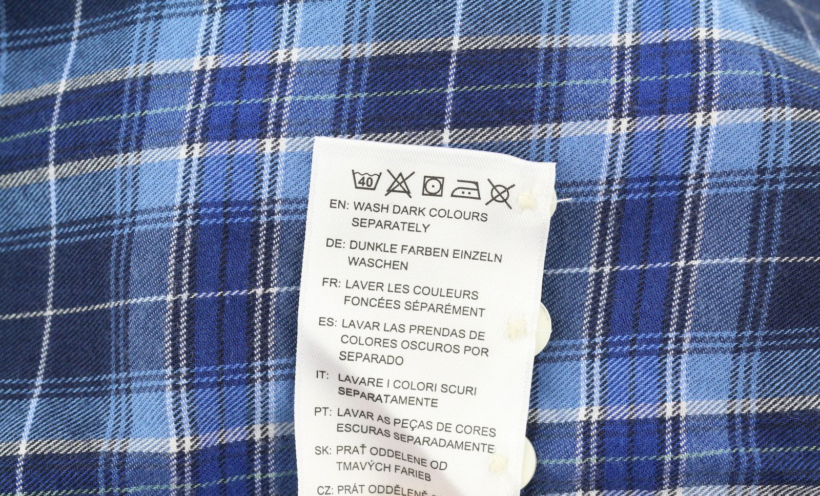 Gant FLANNEL CHECK EU36 Blue Button-Down Plaid Shirt 85125 Size S / US 4 / IT 40 - 9 Thumbnail