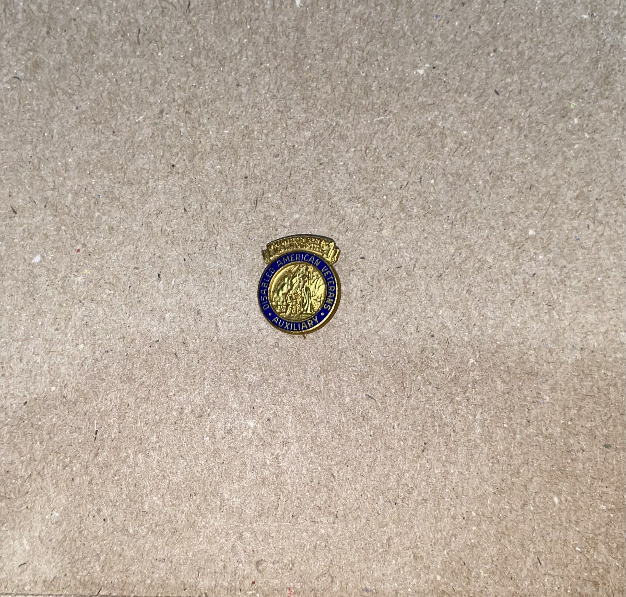 Vintage vtg Disabled American Veterans Enamel Pin Brooch Auxiliary ! Size ONE SIZE - 1 Thumbnail