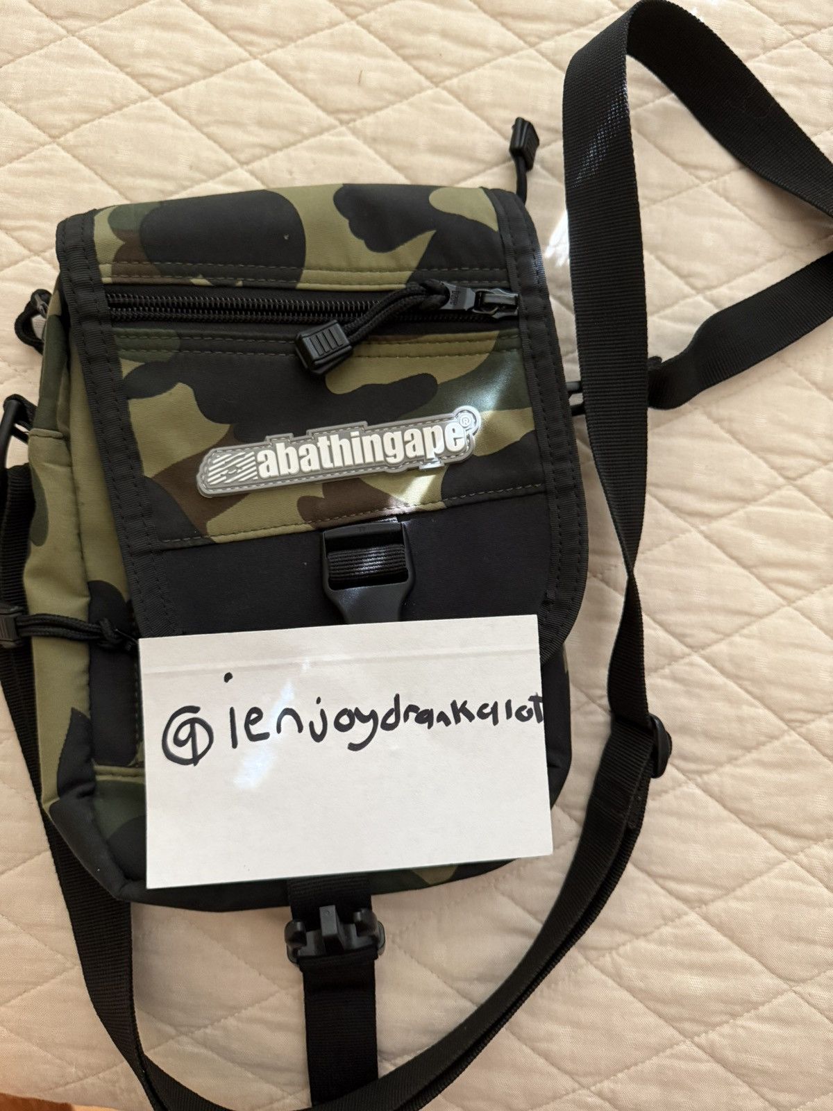 Bape Bape first green camo military bag Size ONE SIZE - 1 Thumbnail