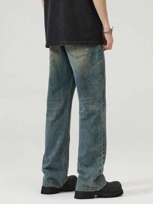Japanese Brand Men's American Retro Washed Flared Jeans Size US 32 / EU 48 - 4 Thumbnail