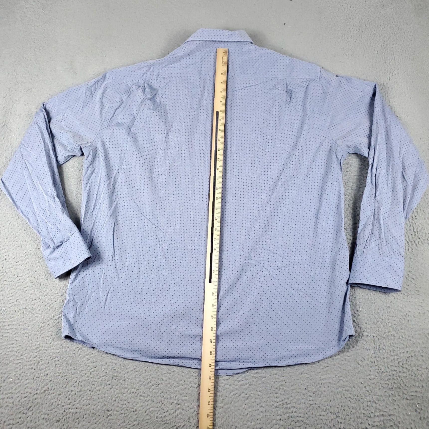 Tommy Hilfiger VINTAGE Tommy Hilfiger Shirt Mens XL Blue Polka Dot Button-Up Long Sleeve casual business formal Size US XL / EU 56 / 4 - 4 Thumbnail