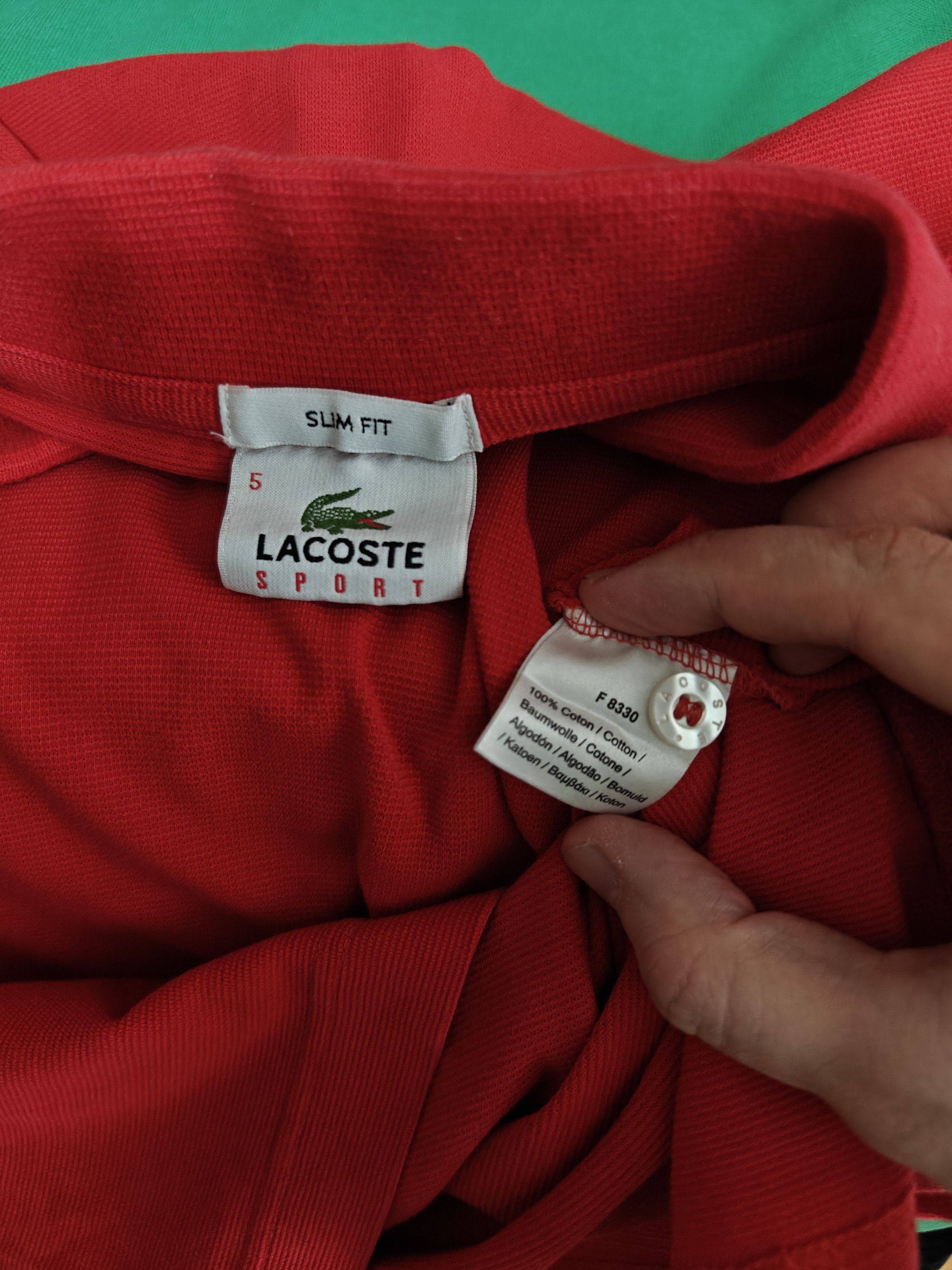 Lacoste Lacoste Sport Polo T-Shirt Slim Fit Logo size 5 (US L) Size US L / EU 52-54 / 3 - 8 Thumbnail