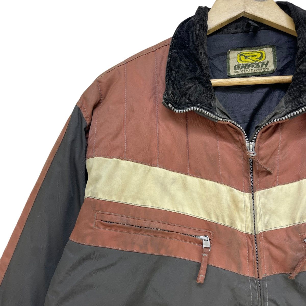 Japanese Brand × Kadoya Vintage Grash Motorcycle Equipment Padded Puffer Jacket Size US M / EU 48-50 / 2 - 3 Thumbnail