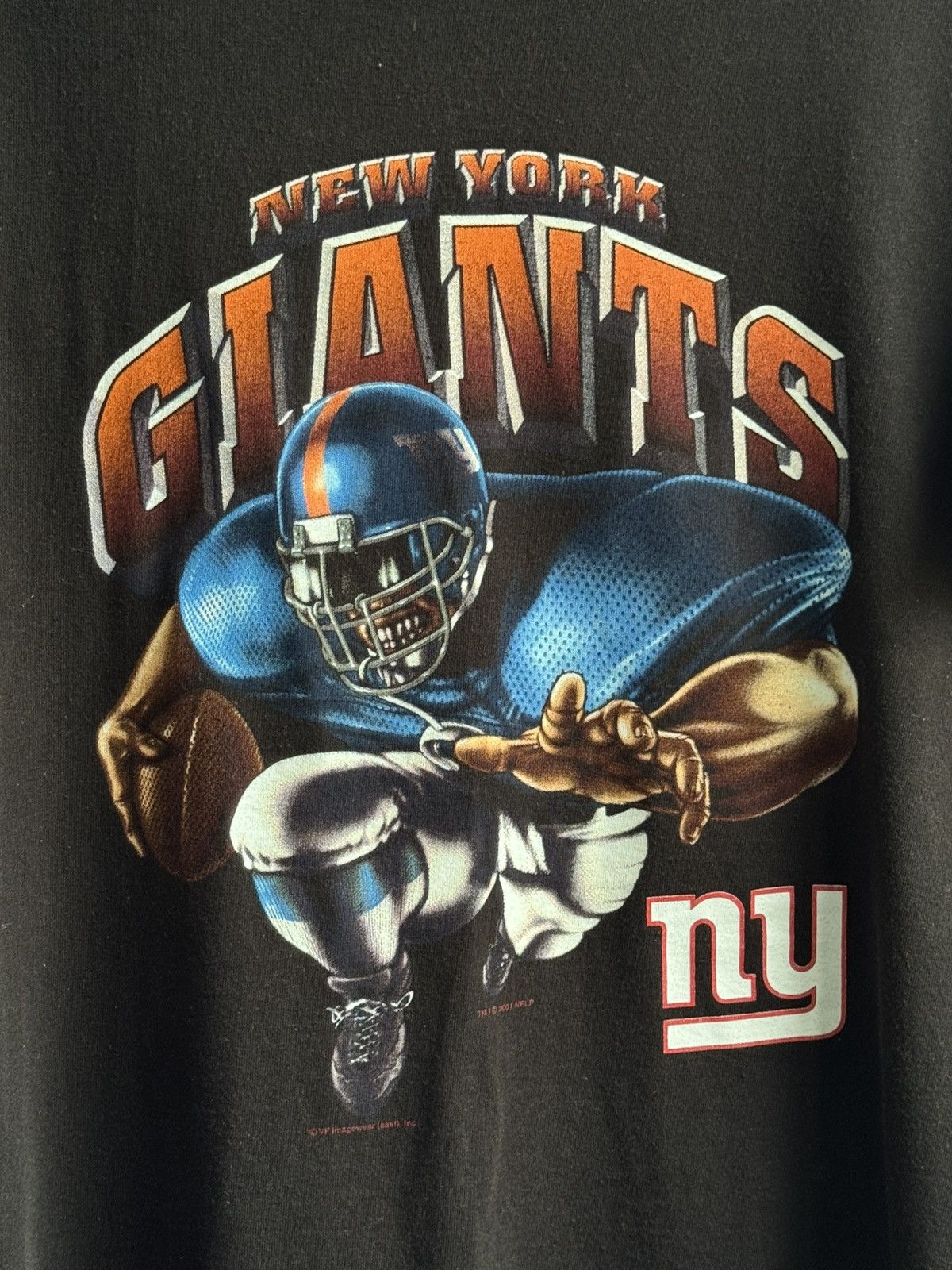 NFL Vintage 2001 New York Giants NFL Rare Jersey Over Print Tee Size US XL / EU 56 / 4 - 2 Thumbnail