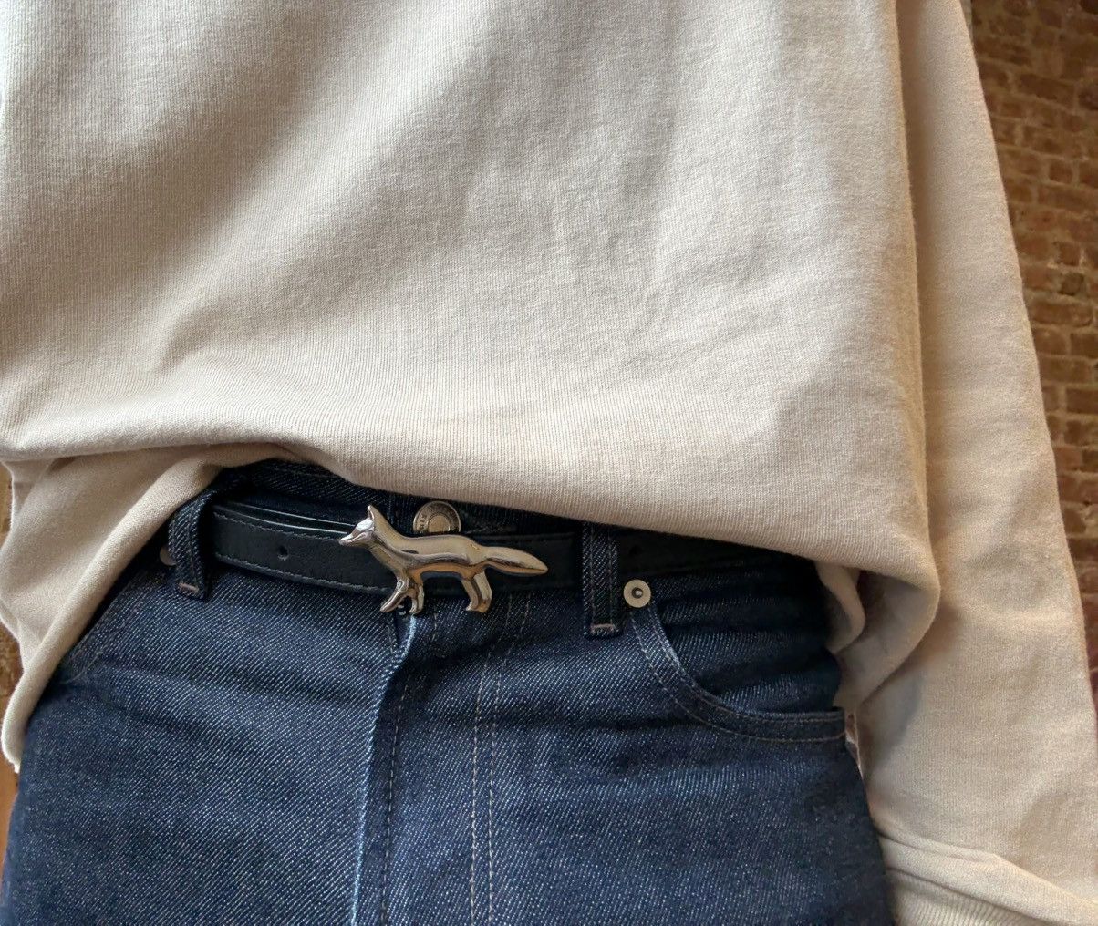 Maison Kitsune Maison kitsune silver fox belt Size ONE SIZE - 2 Thumbnail