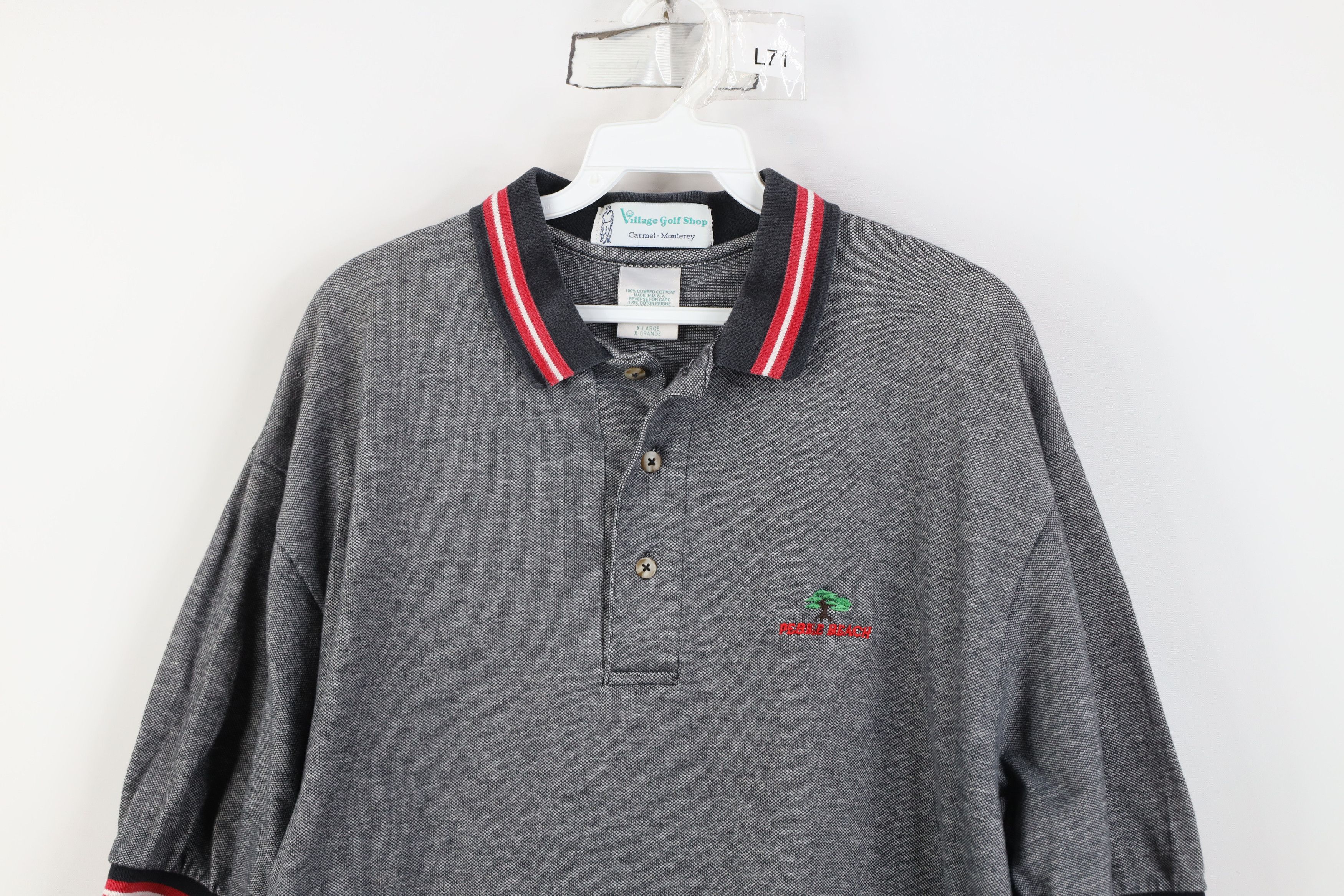 Vintage Vintage 90s Spell Pebble Beach Golf Course Polo Shirt USA Size US XL / EU 56 / 4 - 2 Thumbnail