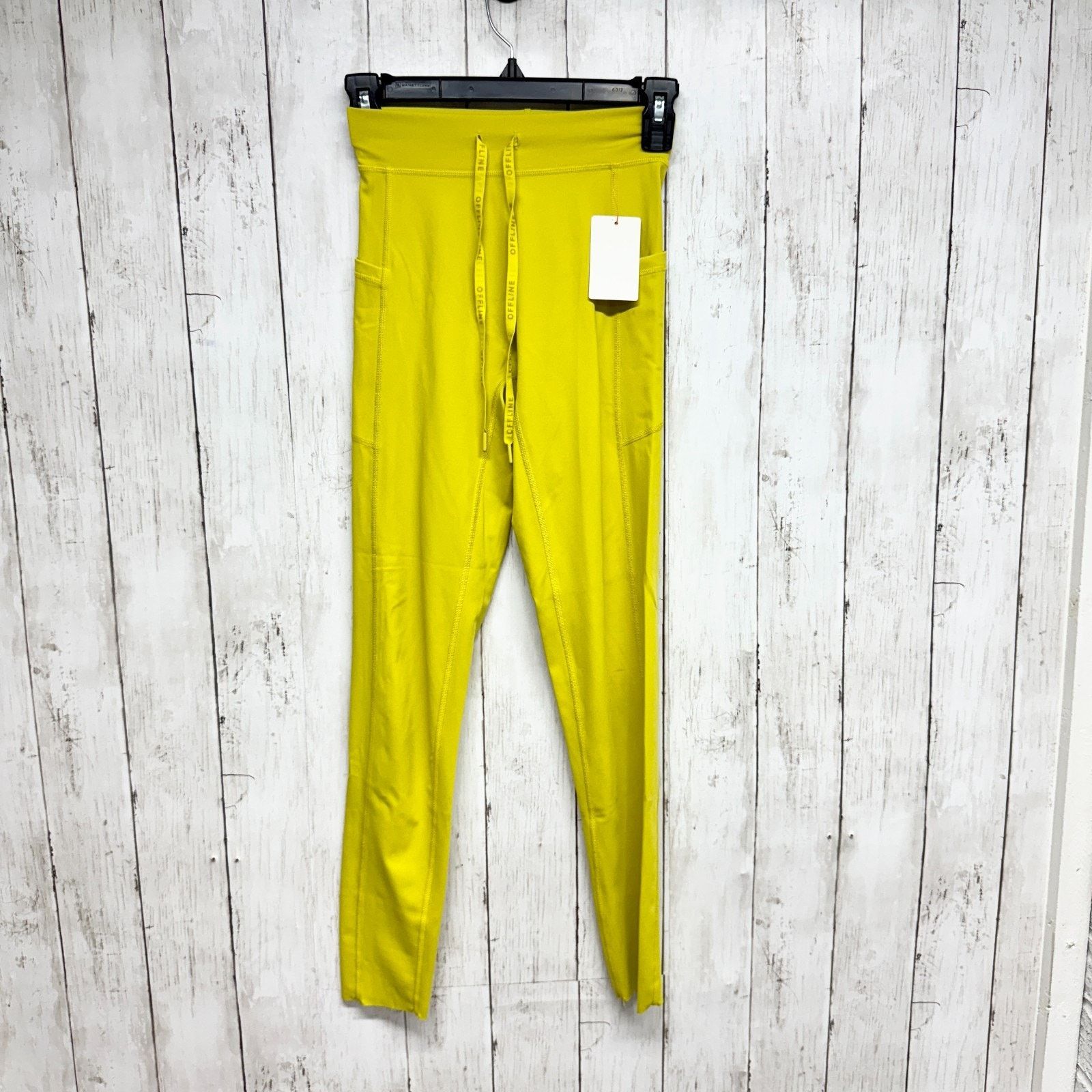 American Eagle Outfitters Offline by Aerie Pants Small Hi-Rise Yellow Joggers Athletic Size 22" - 1 Thumbnail