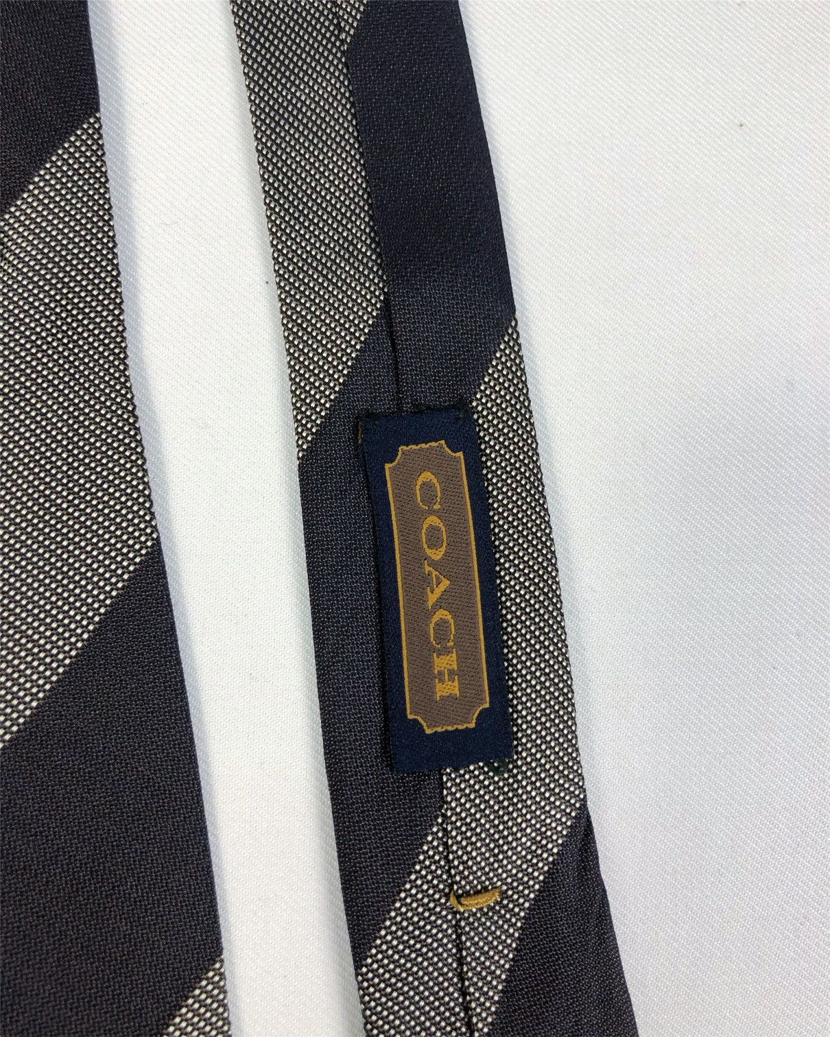 Coach Rare Coach Stripes Silk Tie Made in Italy Size ONE SIZE - 6 Thumbnail