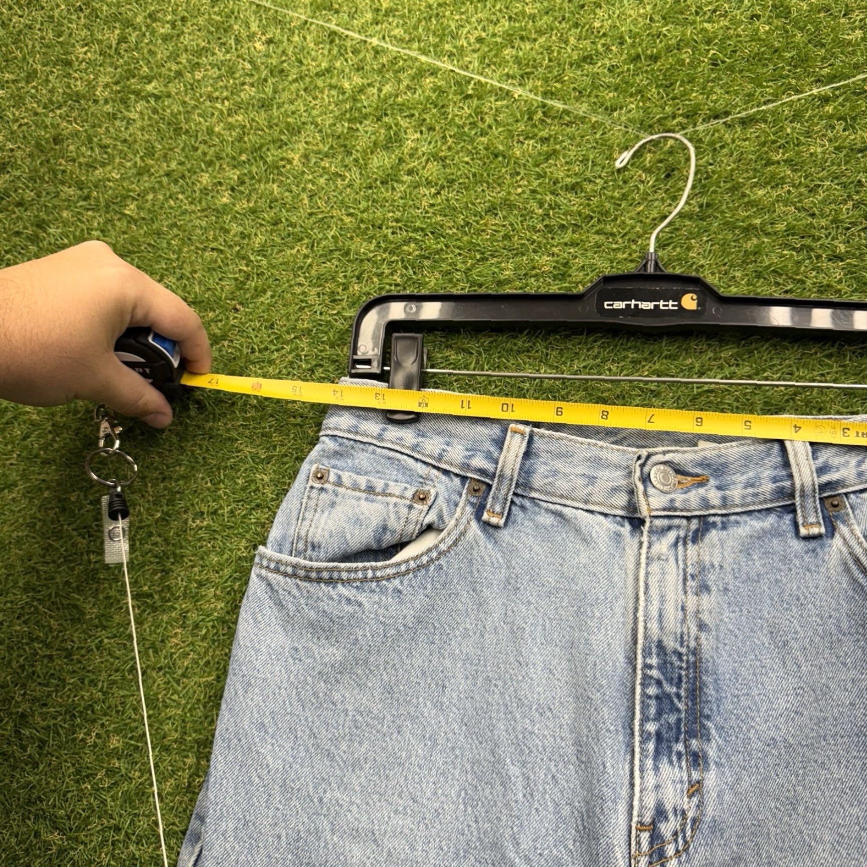Levi's VINTAGE Levi's 550 Jeans Womens 10 Light Wash Tapered Blue 90s USA Size 32" / US 10 / IT 46 - 7 Thumbnail