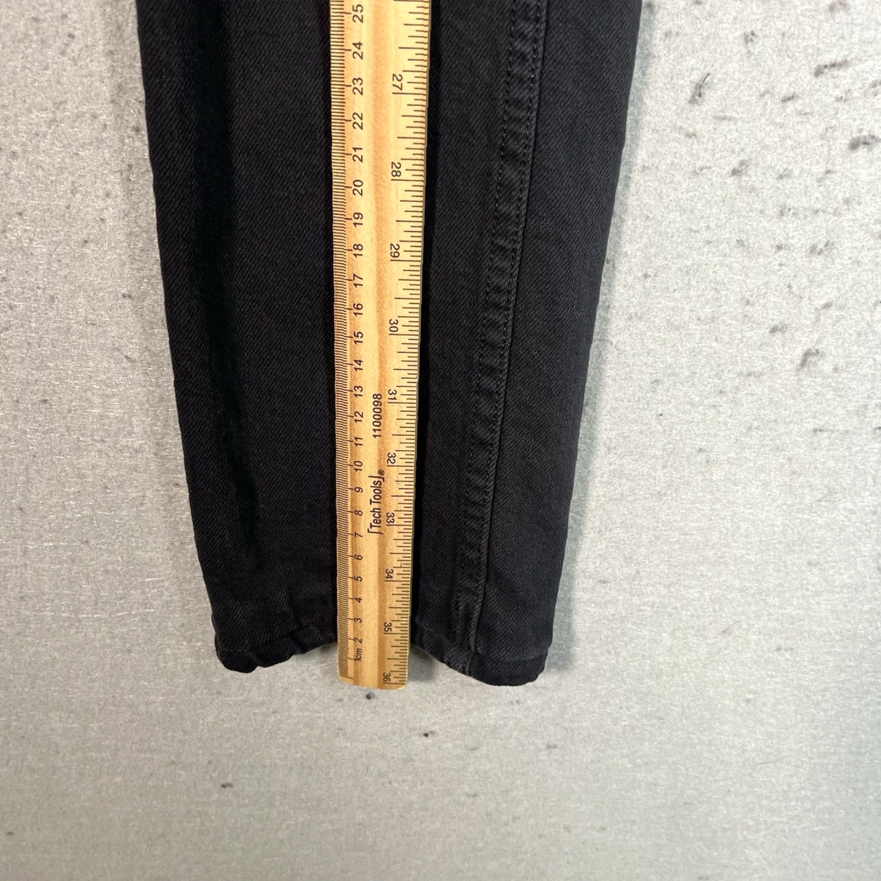 RE/DONE Re/Done Jeans Womens Size 24 Black Slim Leg Tapered Made In USA Size 42" / US 20 - 4 Thumbnail