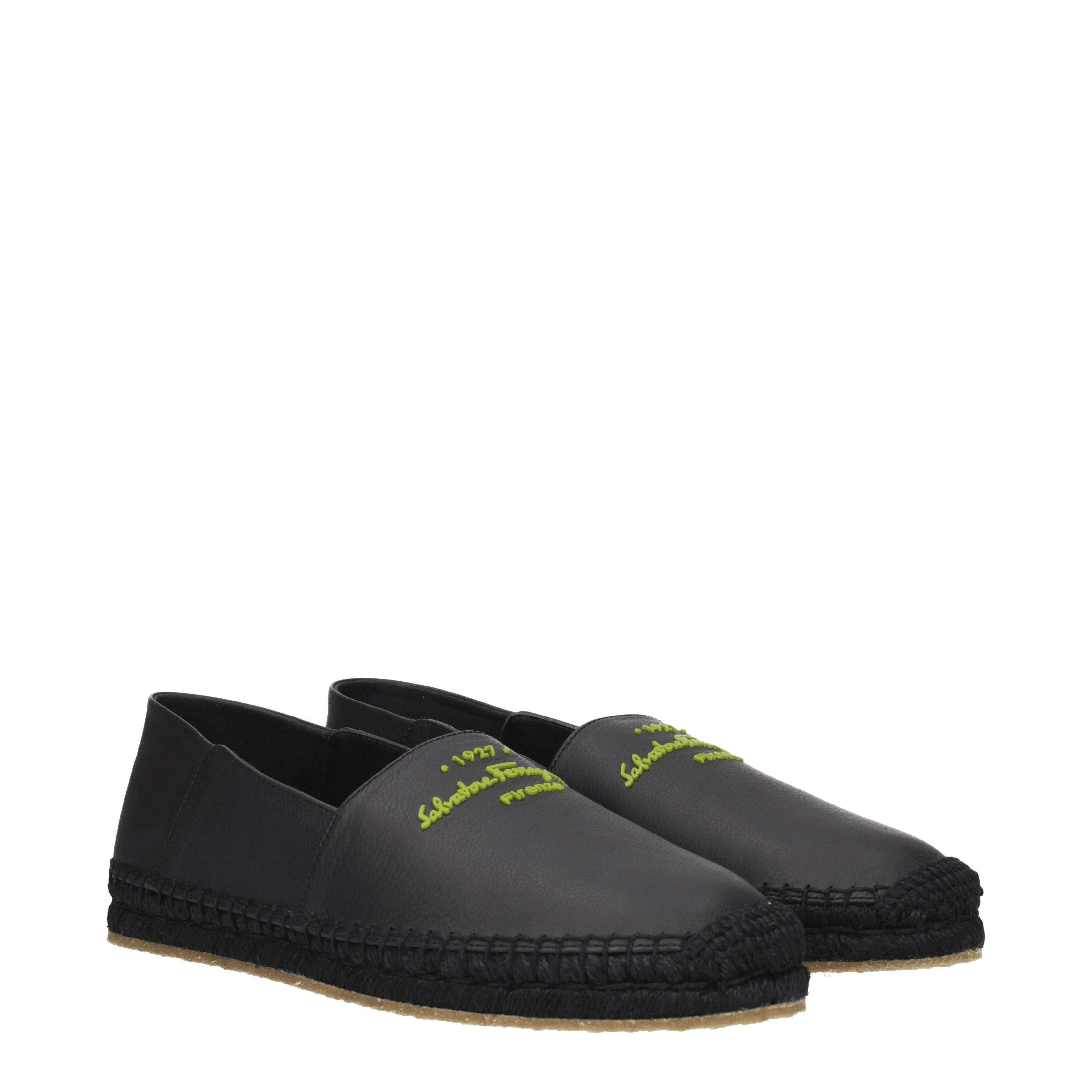 Men's Slip-on Espadrilles in Leather
